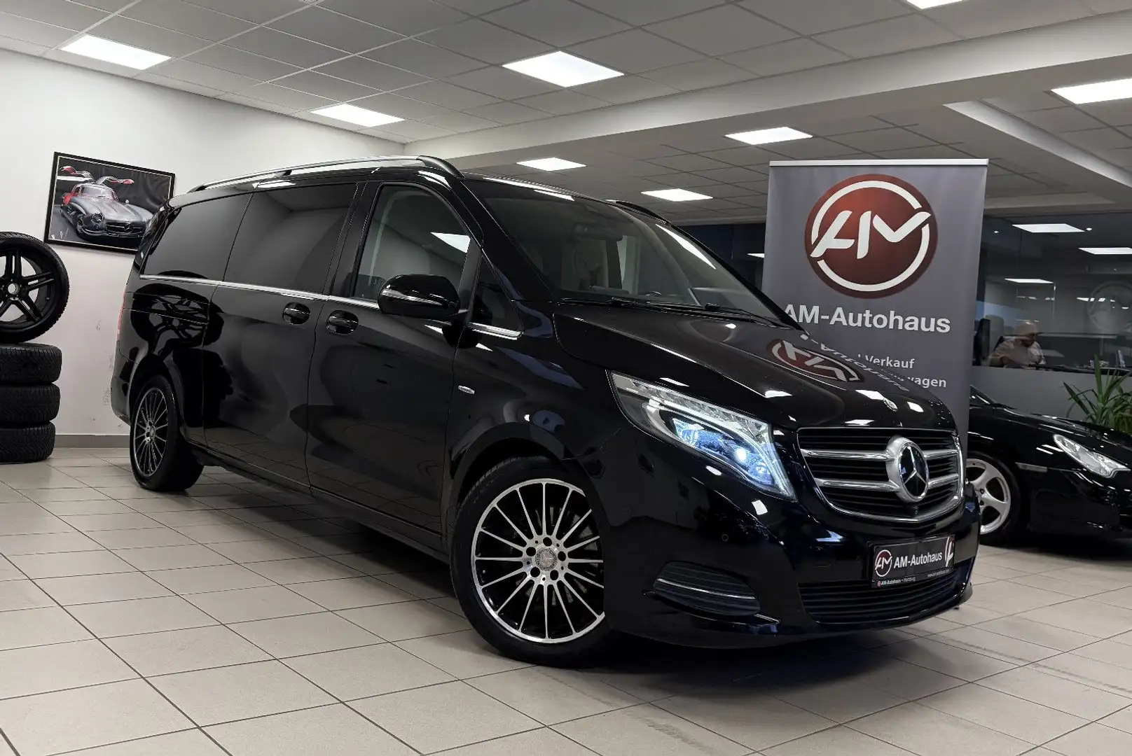 Mercedes-Benz V 250 d CDI BT extra Lang *7Sitze*ACC*StdHg*360°K Schwarz - 1