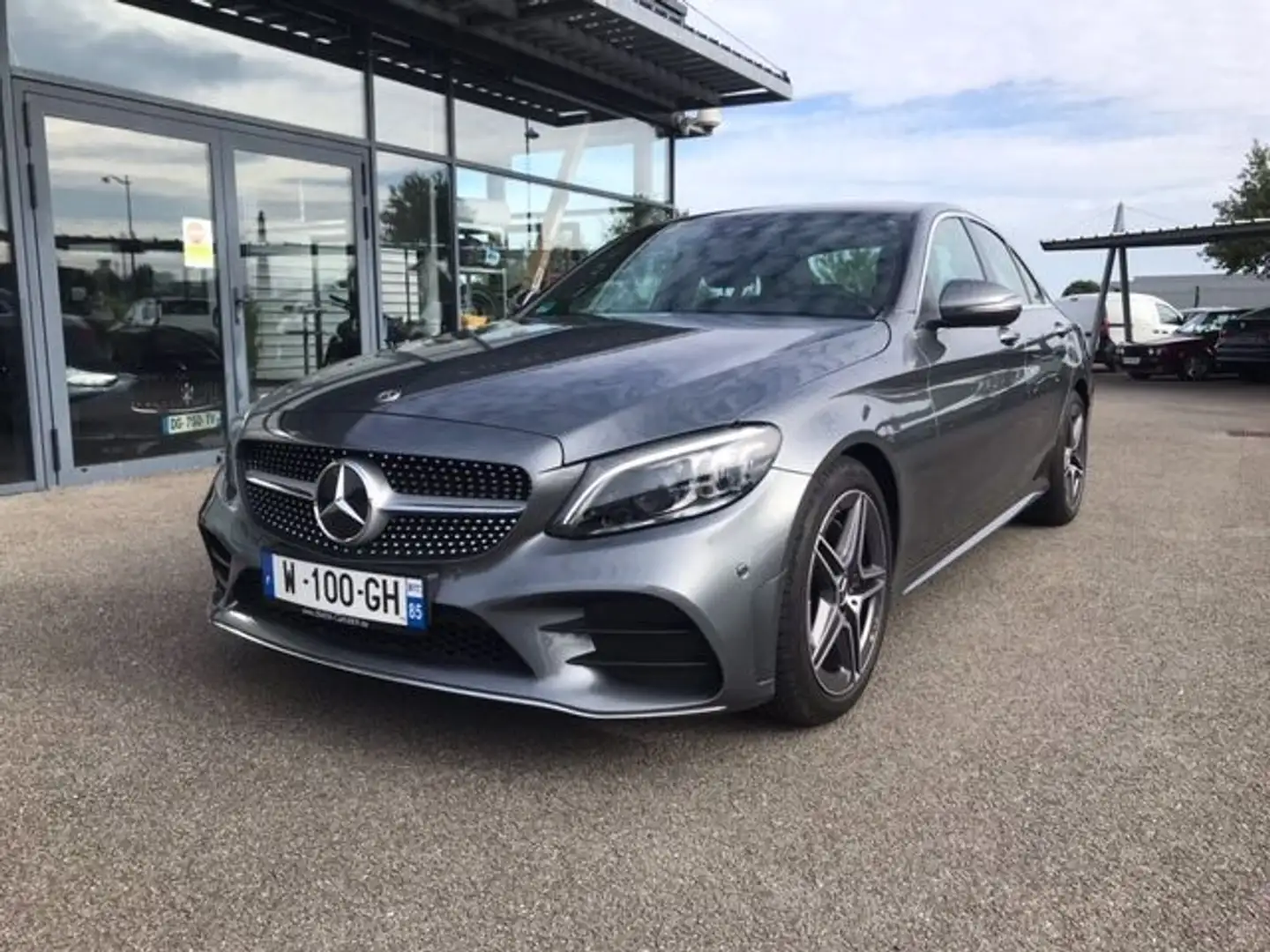 Mercedes-Benz C 220 220 D 194CH AMG LINE 9G-TRONIC Gris - 1