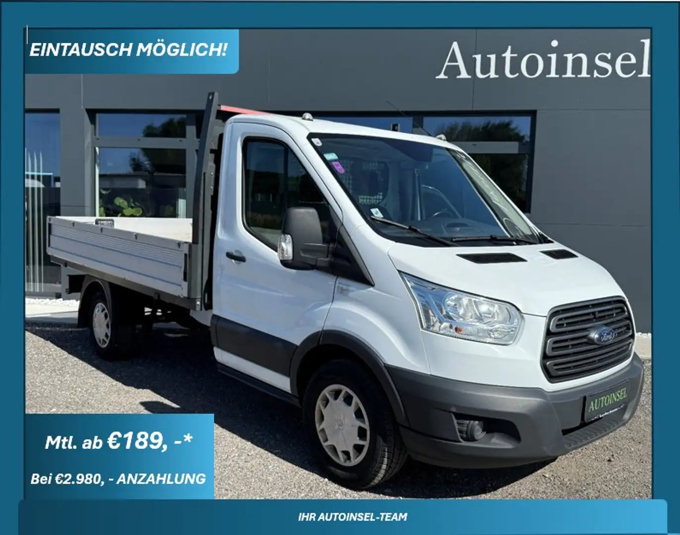 Ford Transit Pritsche 350 L2 Weiß - 1