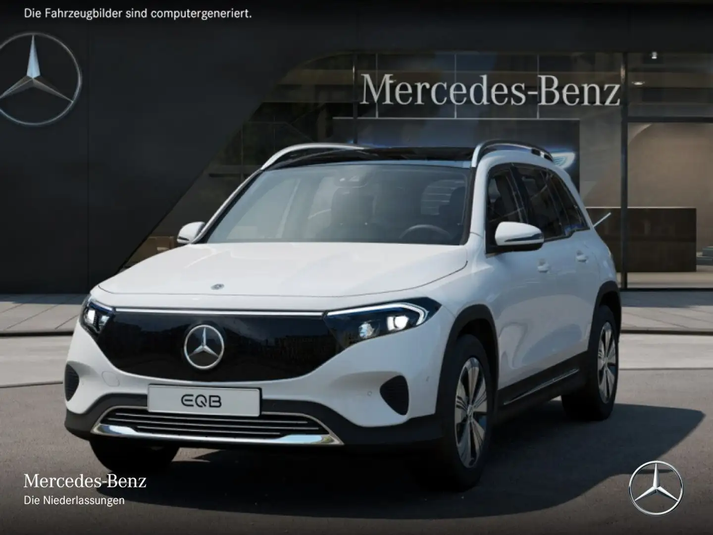 Mercedes-Benz EQB 300 4M PROG+ADVANCED+PANO+KAMERA+SPUR Weiß - 2