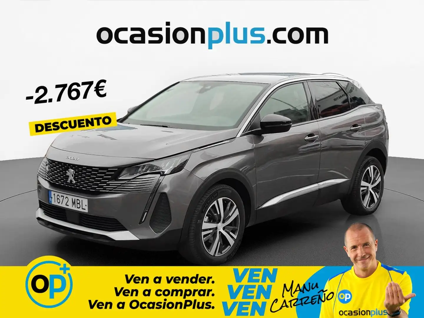 Peugeot 3008 1.2 S&S PureTech Allure 130 Gris - 1