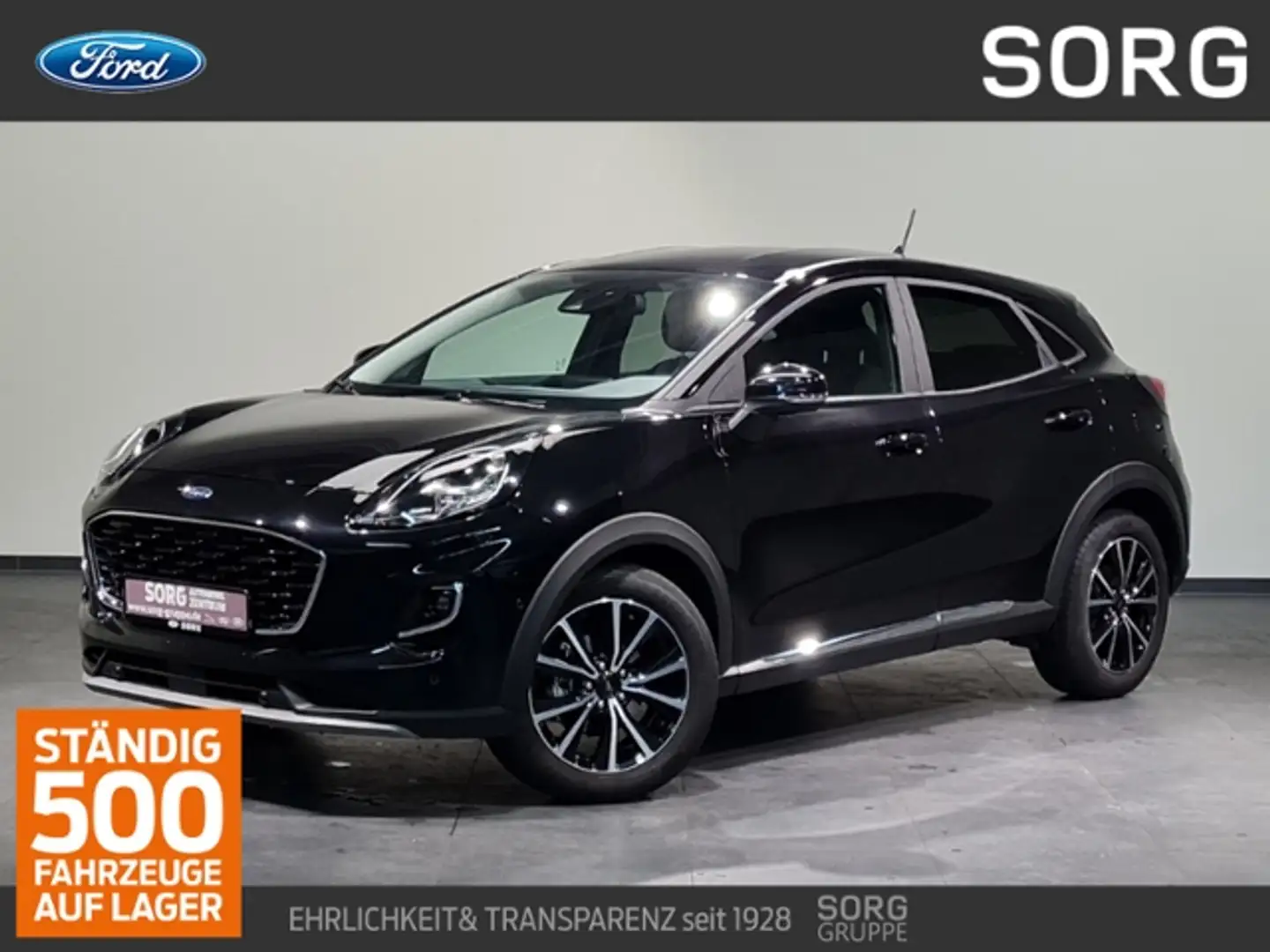 Ford Puma 1.0 EcoBoost MHEV Titanium*AUTO*KAMERA* Noir - 1