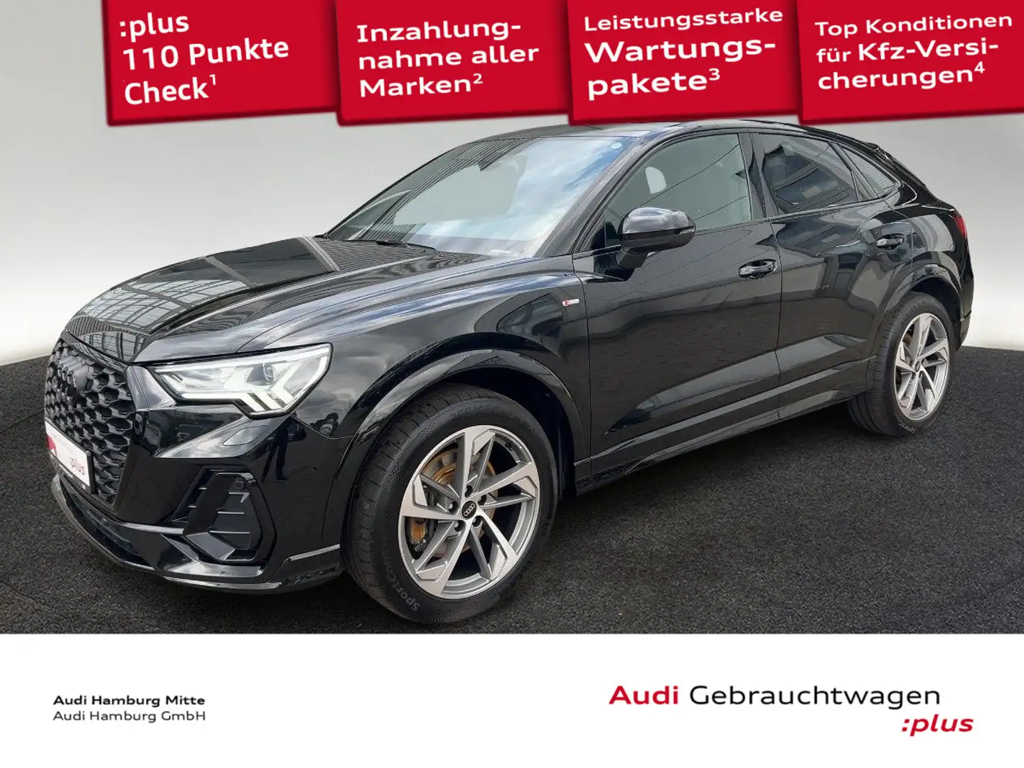 Audi Q3 40 TFSI S line quattro S tronic Mat Schwarz - 1