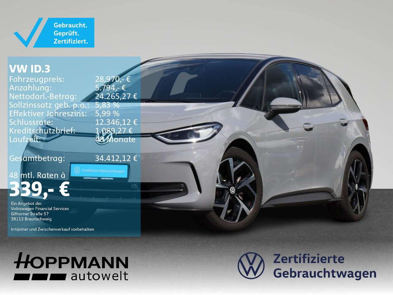 Volkswagen ID.3 — Volkswagen ID.3 Pro Move Matrix HuD Navi Memory Kamera ACC