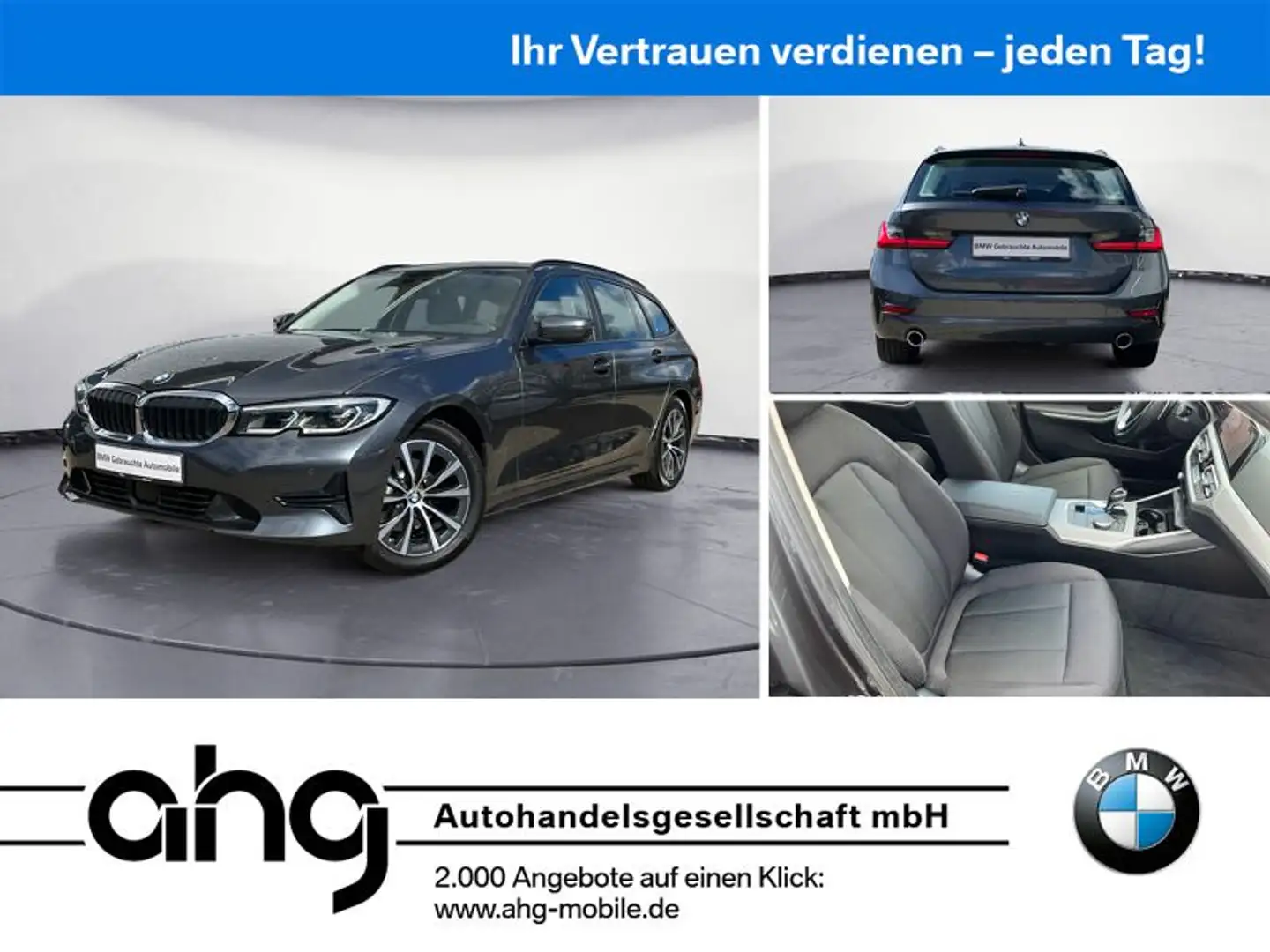 BMW 320 d xDrive Touring Sport-Aut. Head-Up ACC AHK Gris - 1
