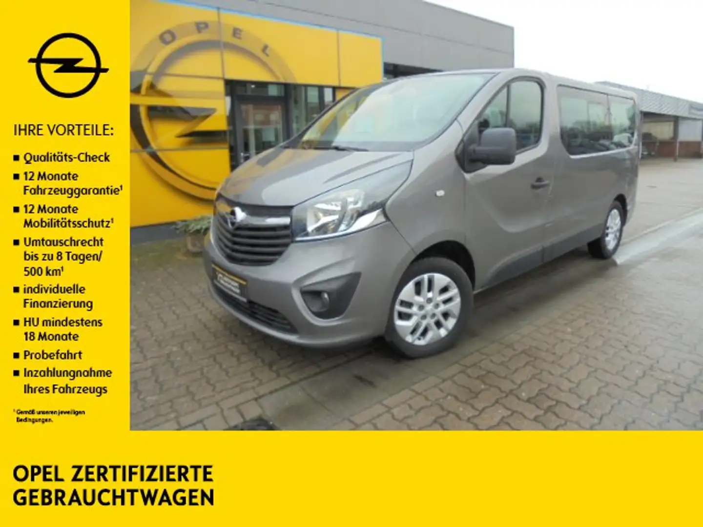 Opel Vivaro 1.6 CDTi Combi L1H1 Navi/Kamera/AHK/Tempomat Grau - 1