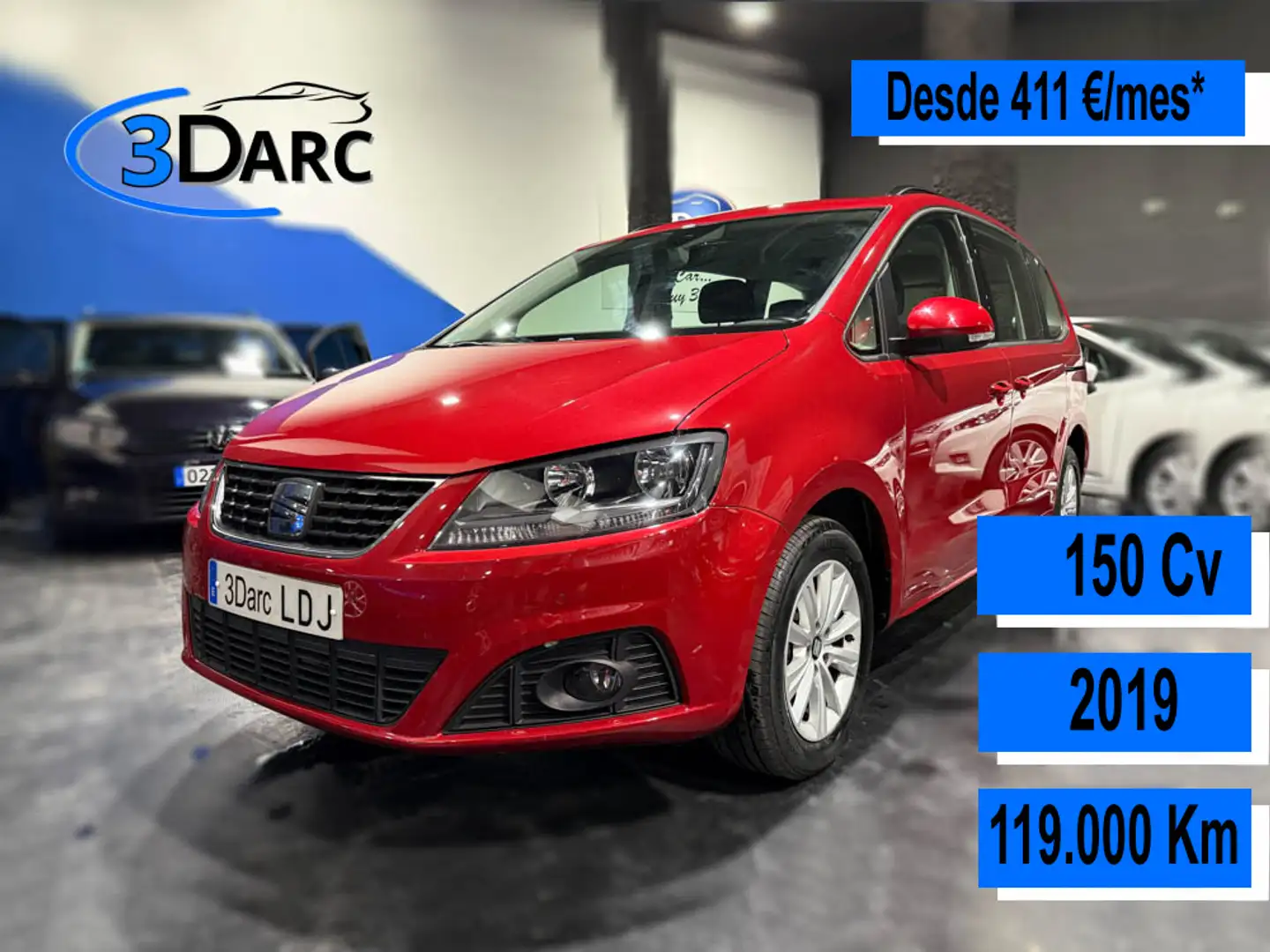 SEAT Alhambra 2.0TDI CR Eco. S&S Style 150 Rood - 1