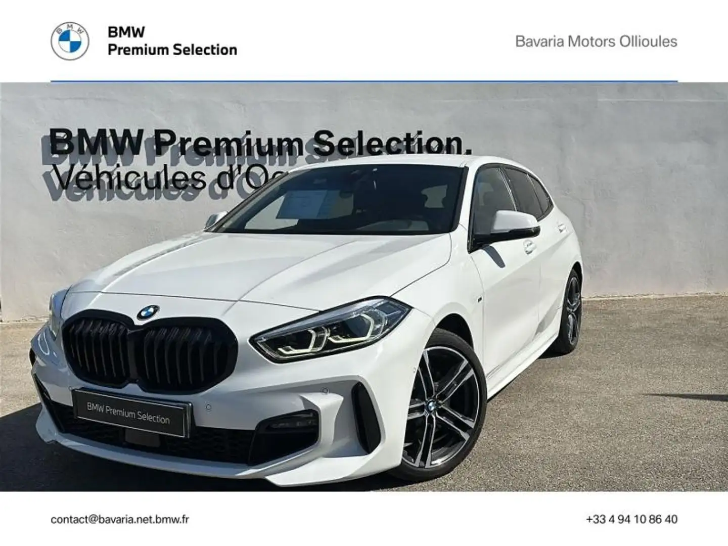 BMW 116 116dA 116ch M Sport DKG7 Blanc - 1