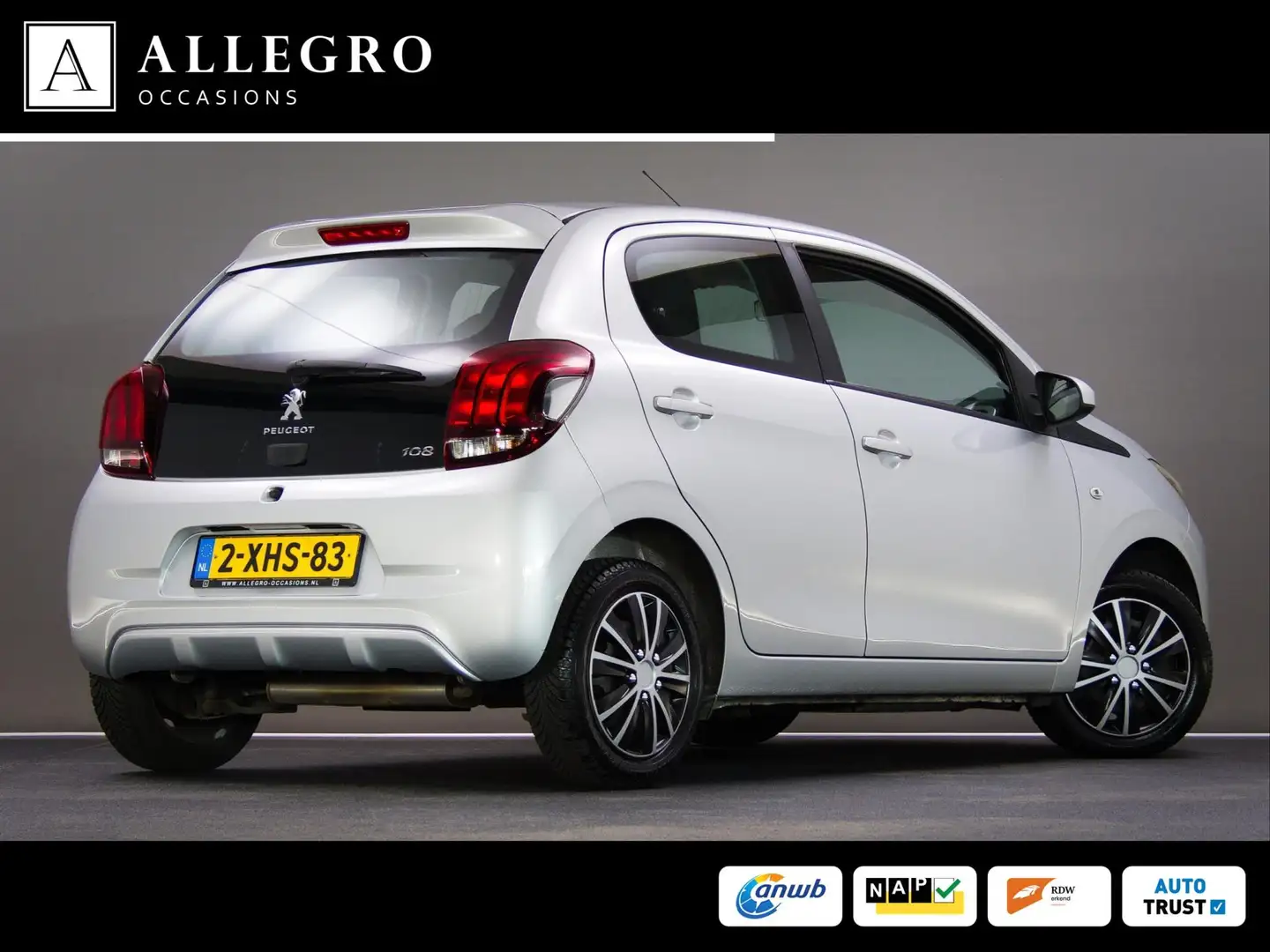 Peugeot 108 1.0 e-VTi Active (BLUETOOTH, AIRCONDITIONING, MULT Gris - 2