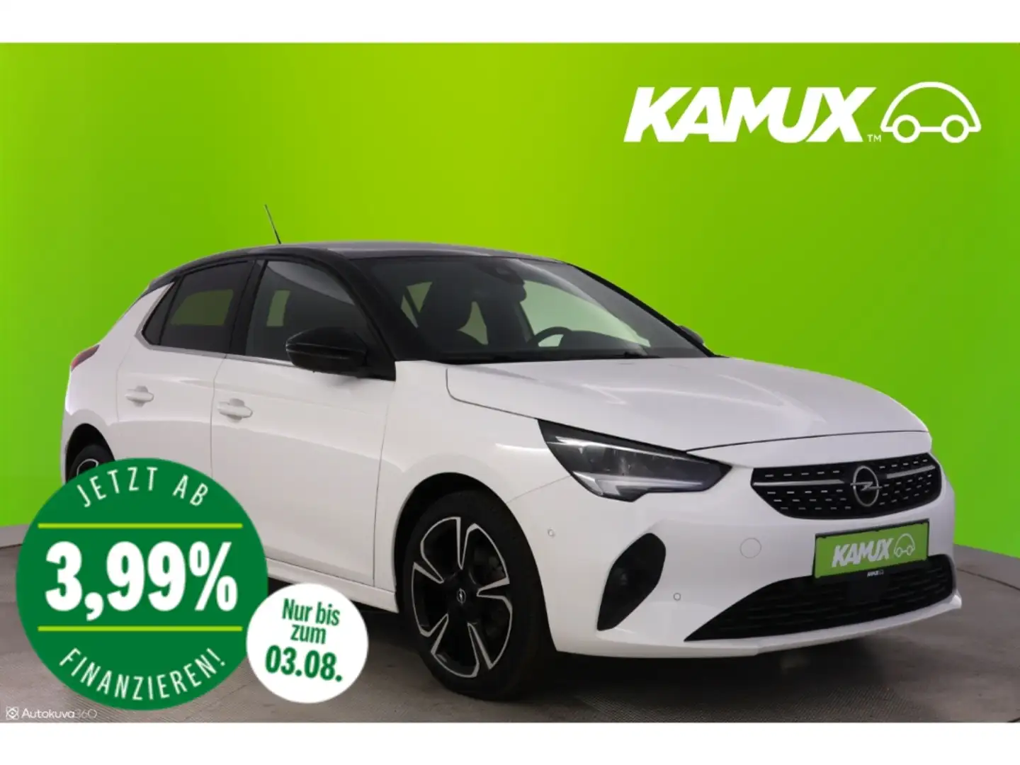 Opel Corsa 1.2 T Elegance+LED+VIRTUAL+KAMERA+TEMPO Blanc - 1