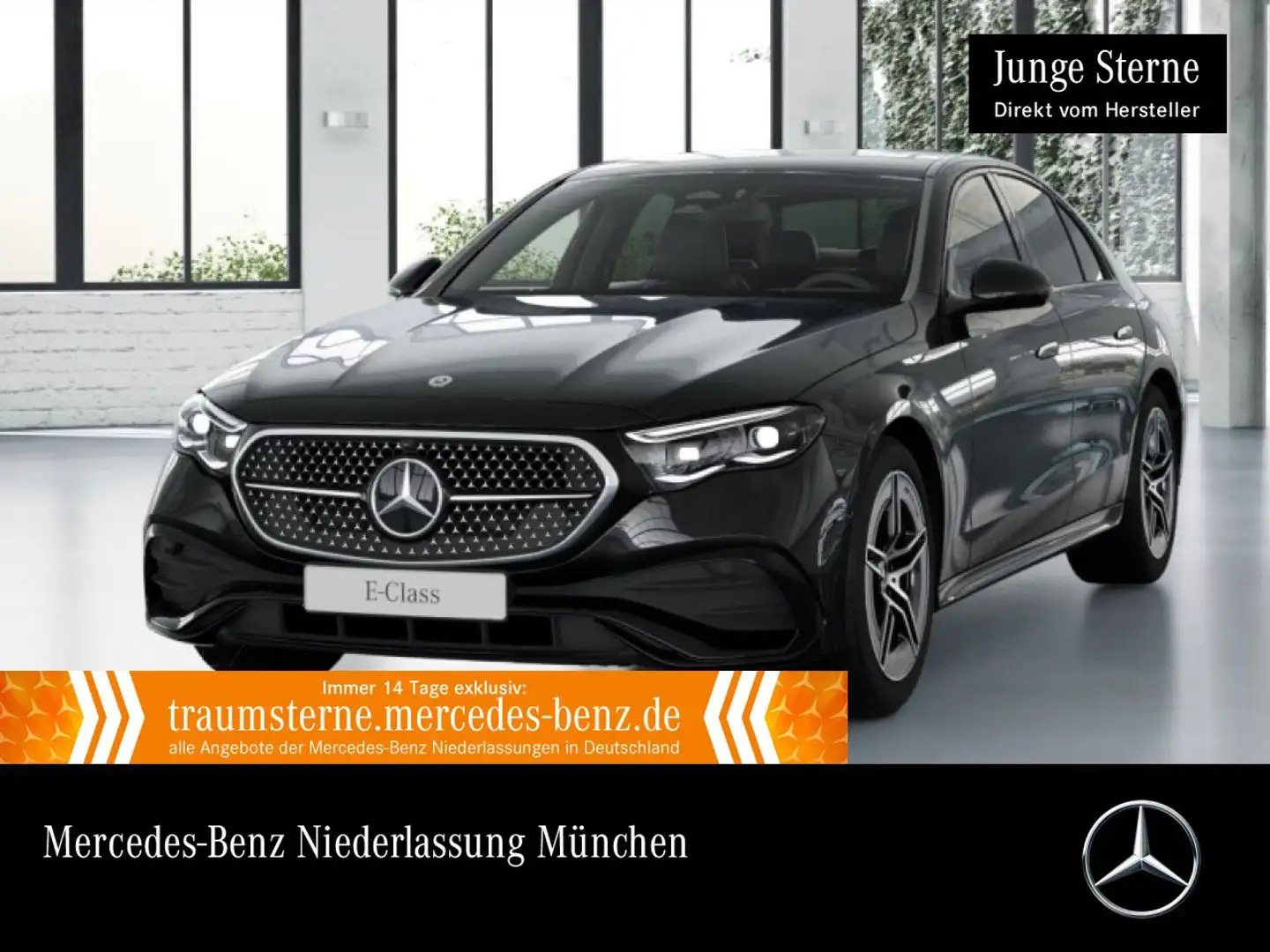 Mercedes-Benz E 200 AMG 360° Distr. Night Spurhalt-Ass Totwinkel Schwarz - 1