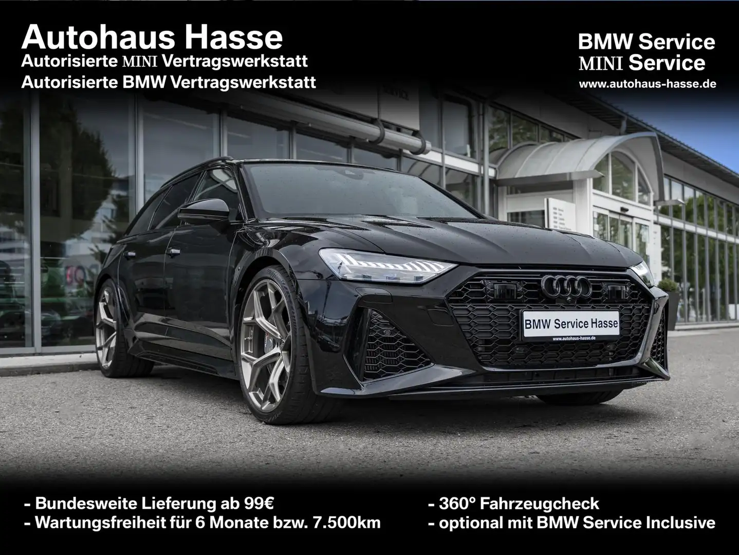 Audi RS6 performance +22Z KERAMIK PANO LASER Assist+ Schwarz - 1