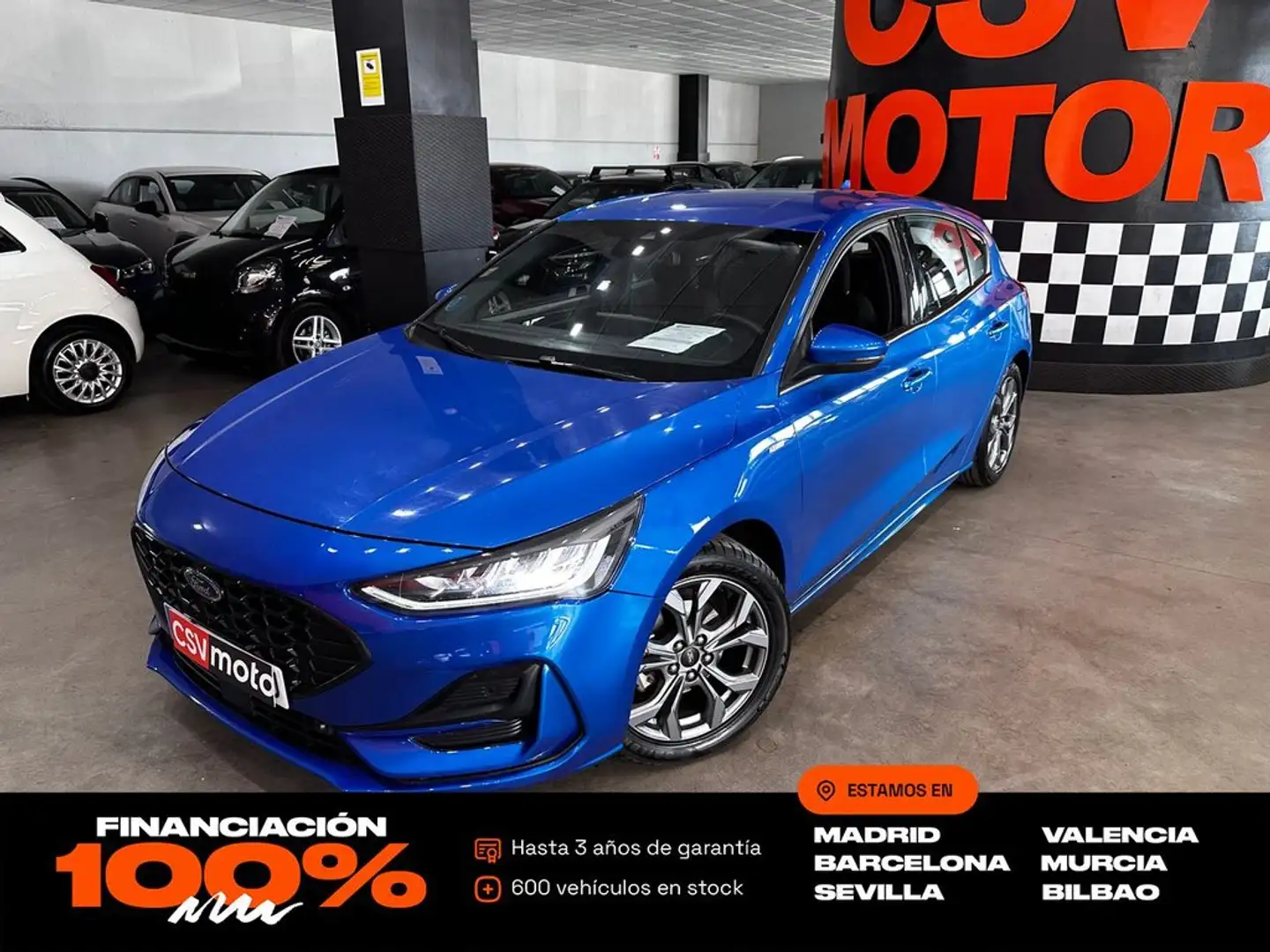 Ford Focus 1.0 Ecoboost MHEV 92kW ST-Line Azul - 1