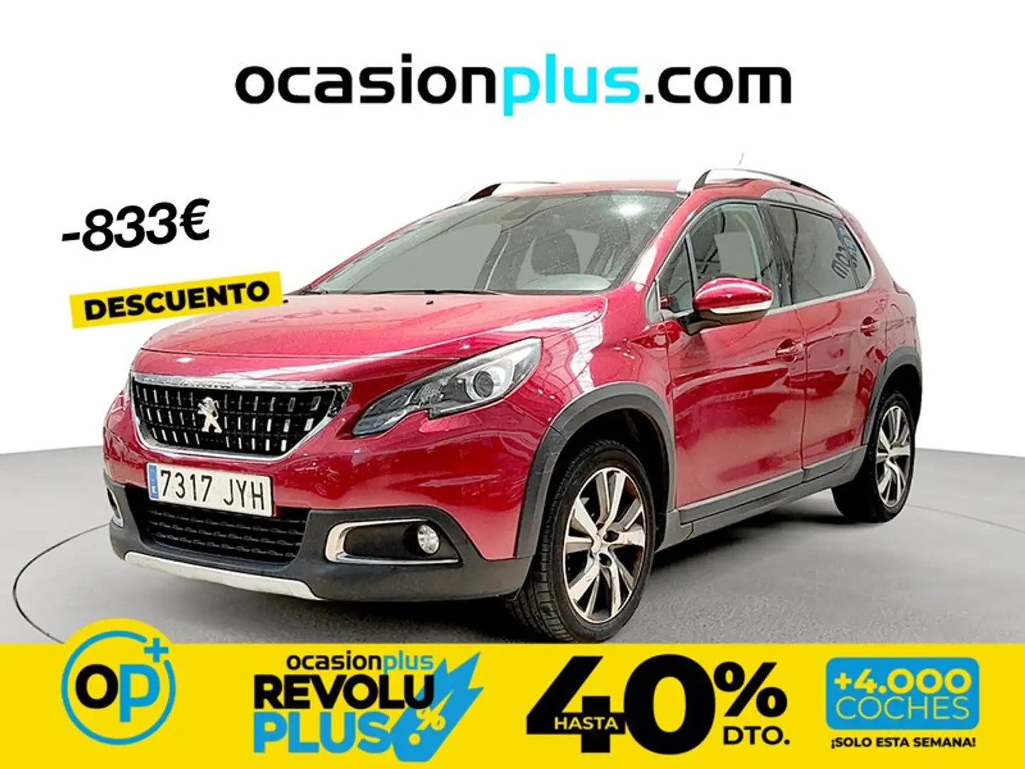 Peugeot 2008 1.6 BlueHDI S&S Allure 120 Rot - 1