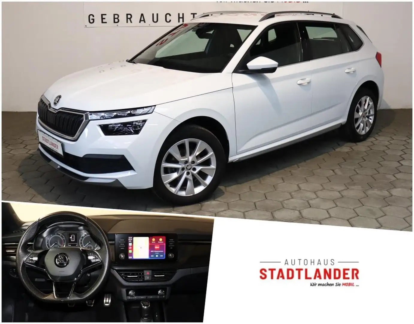 Skoda Kamiq Style 1.0 TSI LED*CARPLAY*SHZ*PDC Weiß - 1