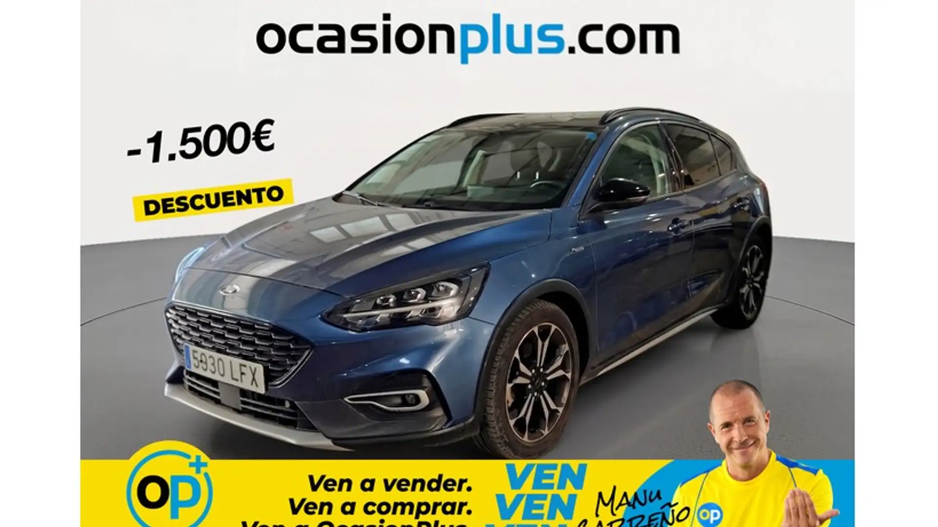 Ford Focus 1.0 Ecoboost Active 125 Azul - 1