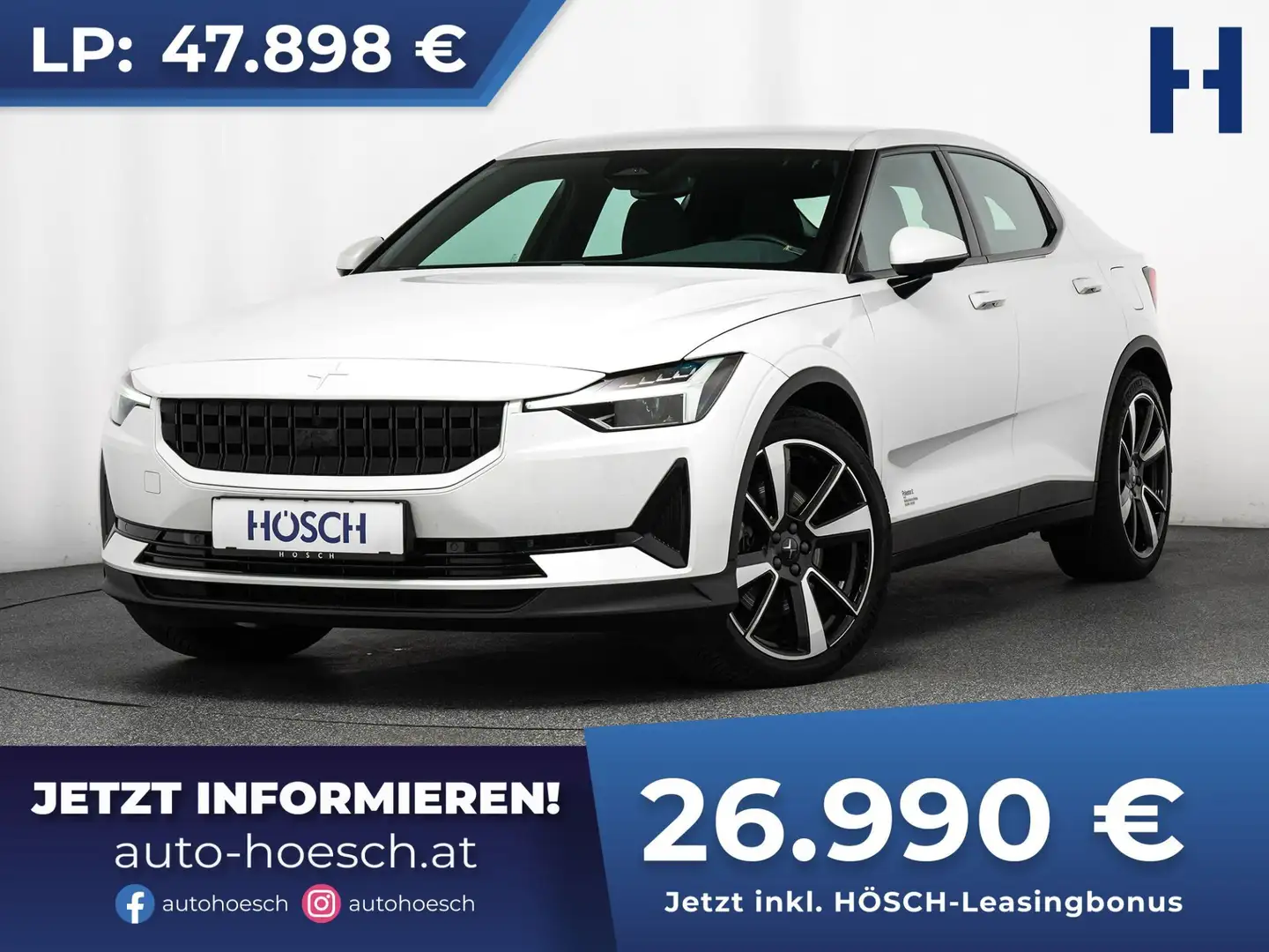 Polestar 2 Standard Range 64kWh TOP-PREIS ++ Weiß - 1