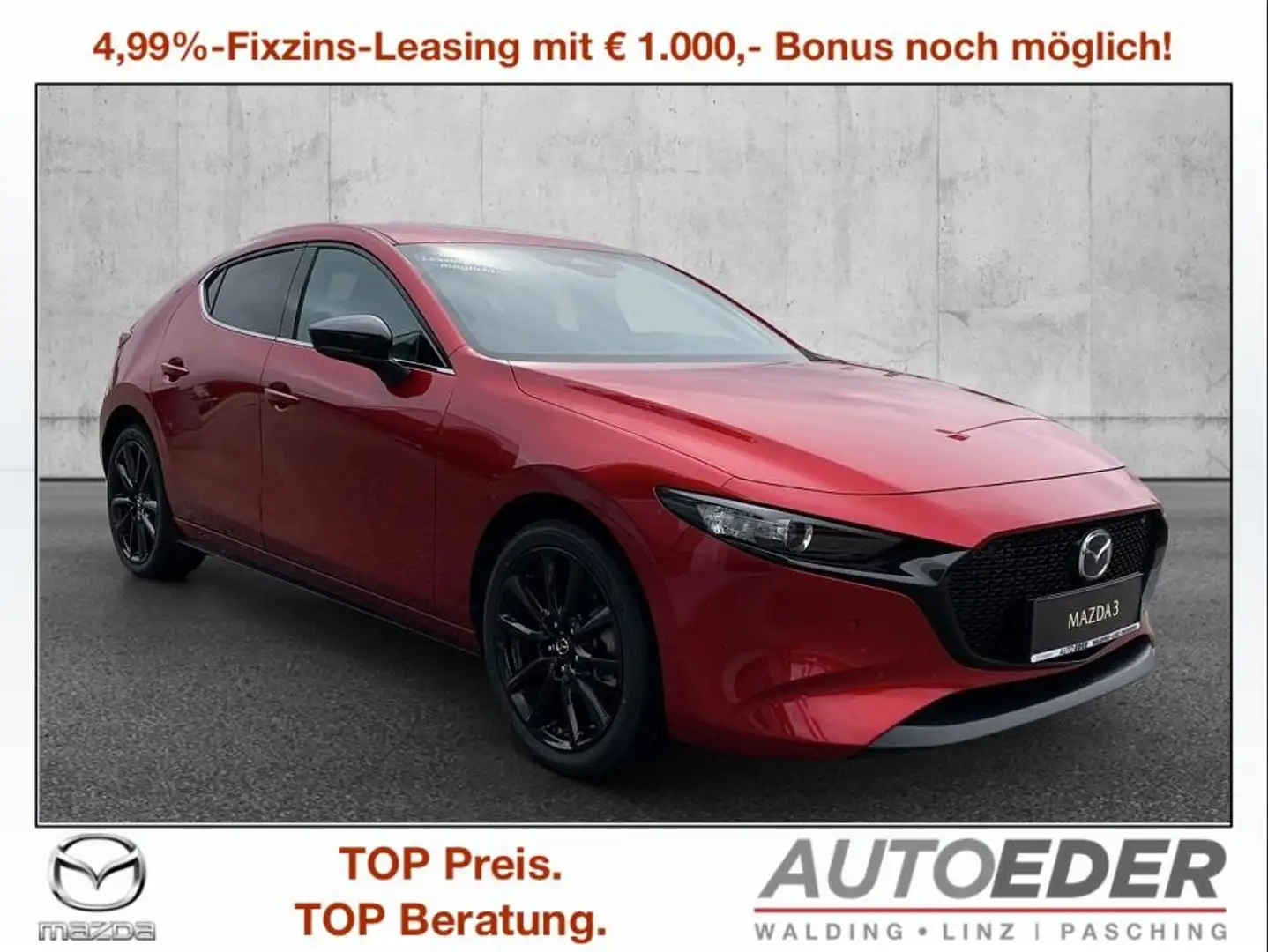 Mazda 3 Mazda3 e-Skyactiv-G140 Homura Rot - 1