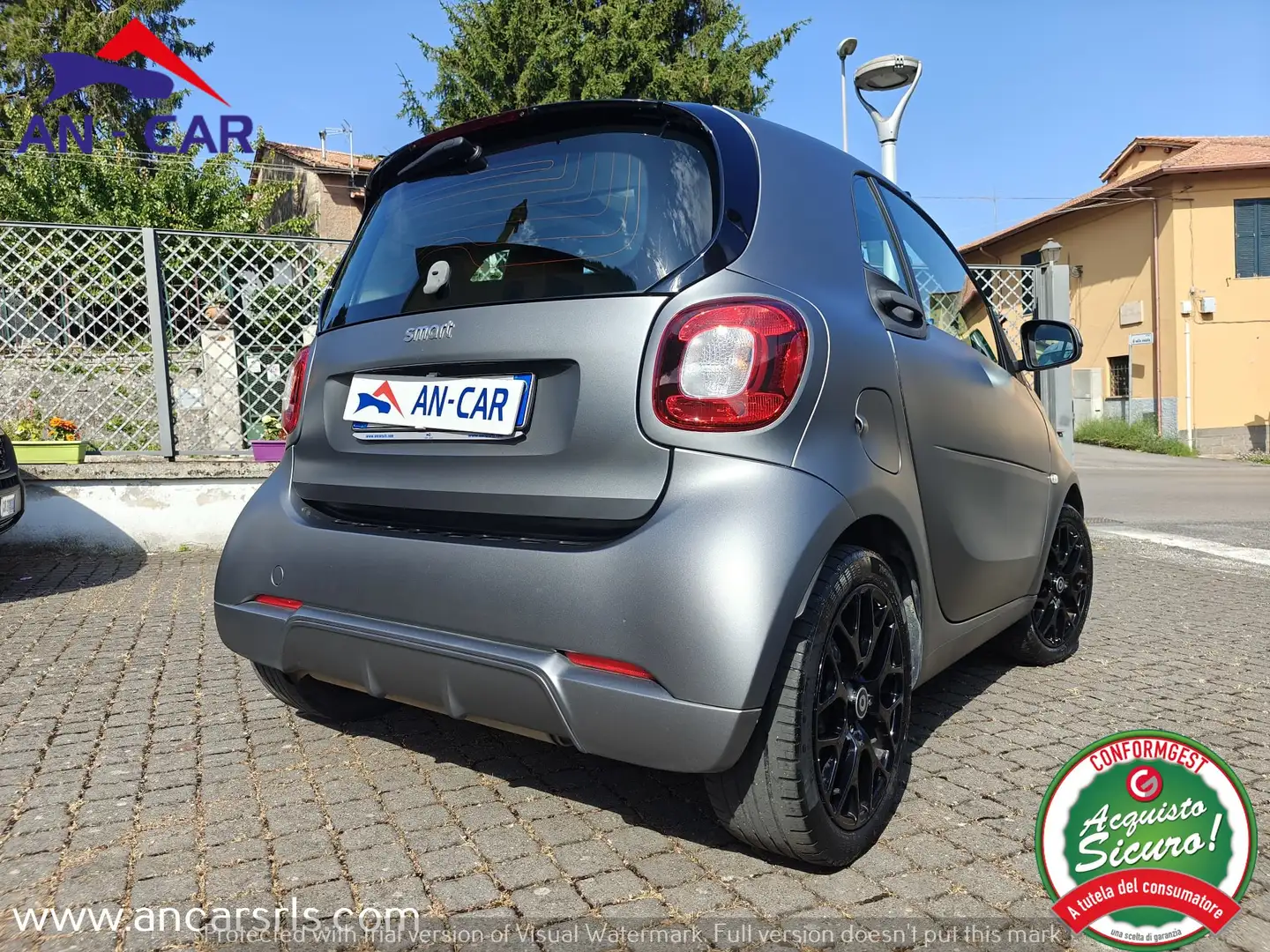 smart forTwo Fortwo 1.0 Superpassion 71cv twinamic grey matt Grigio - 1