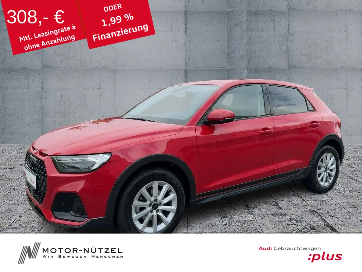 Audi A1 30 TFSI S-TR LED+NAVI+2xPDC+ACC+17" Rot - 1