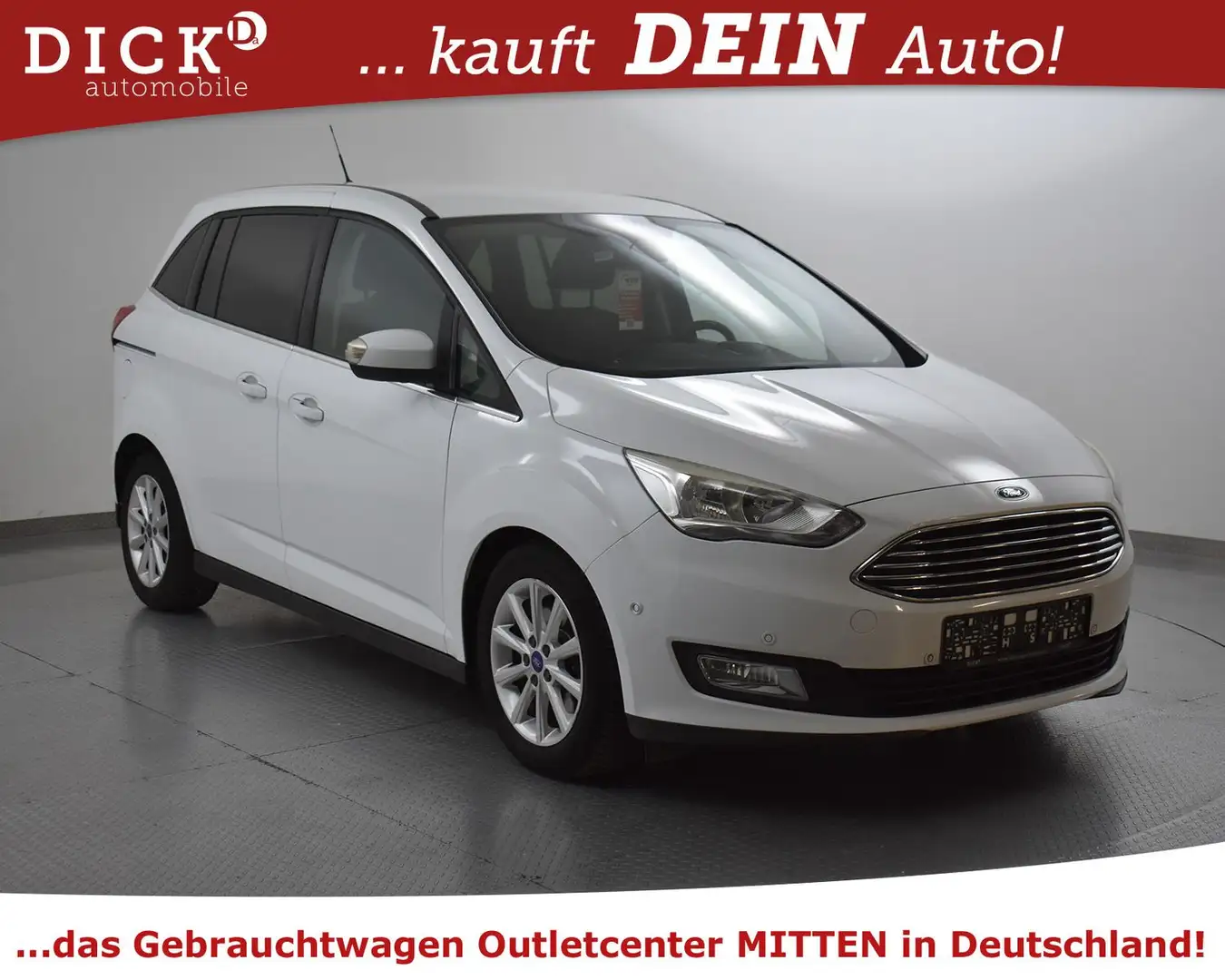 Ford Grand C-Max 2.0d Titan 7SIT+STANDHZ+SHZ+KAM+AHK+ Weiß - 1