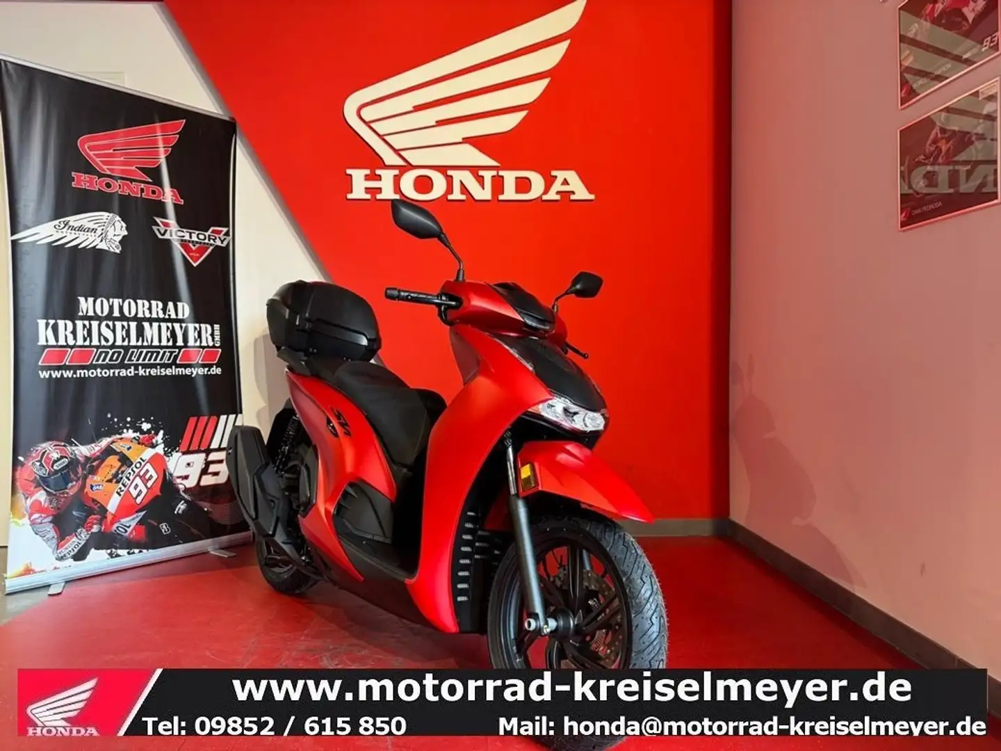 Honda SH 350i Mod.25 Einzelstück mit 359,- € Preisvorteil! Rosso - 1
