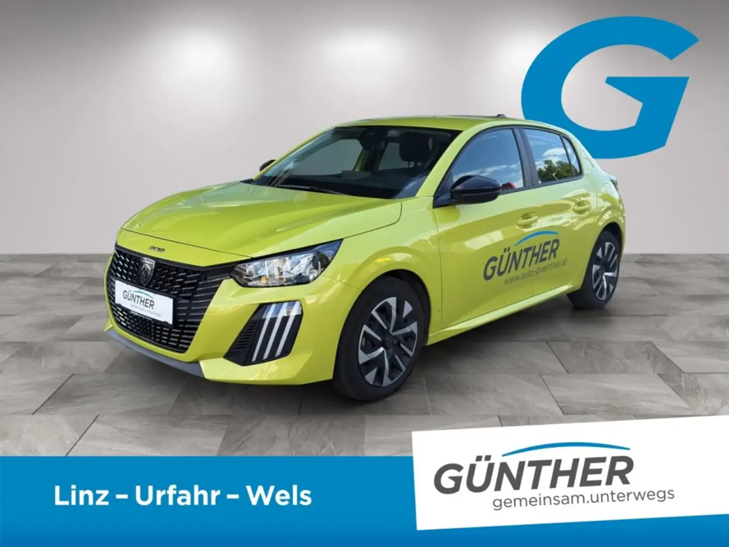 Peugeot 208 ACTIVE PureTech 100 6-Gang-Manuell Geel - 1