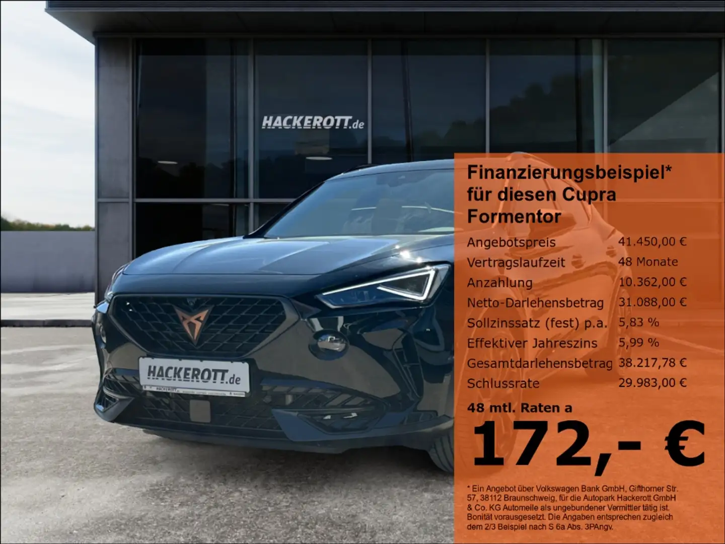 CUPRA Formentor Tribe VZ 4Drive 2.0 TSI DSG LED Navi ACC Rückfahrk Schwarz - 1