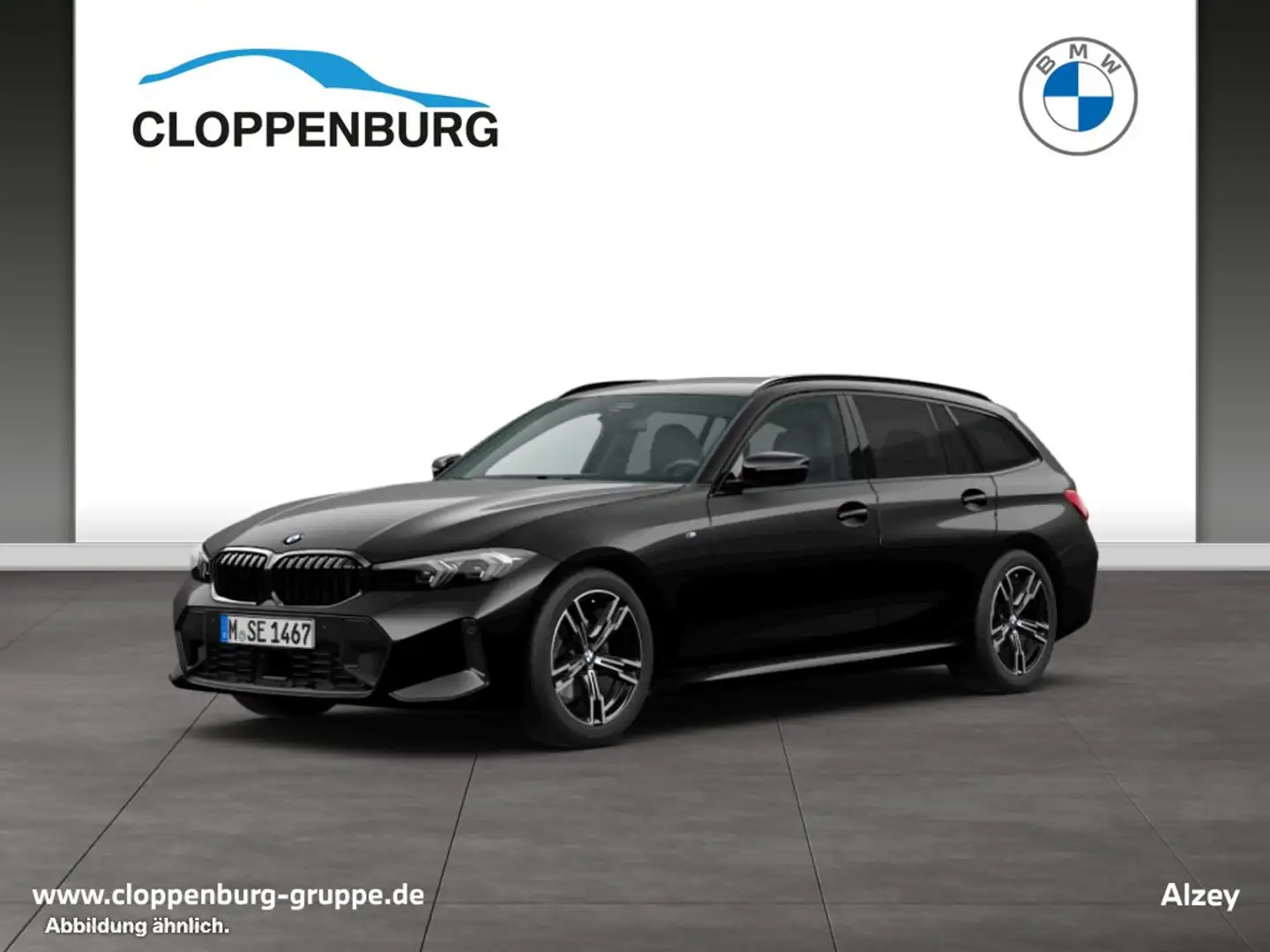 BMW 320 d Touring M Sportpaket AHK+Navi+ACC+SHZ+HiFi Noir - 1