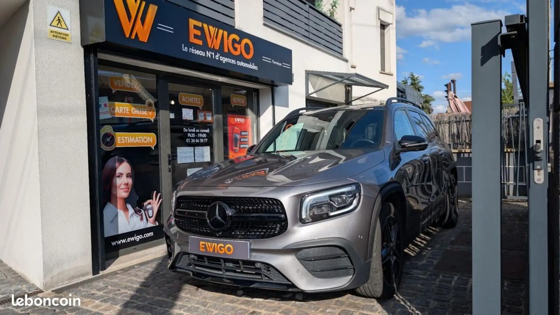 Mercedes-Benz GLB 220 Classe Mercedes GL 220 D 190 AMG LINE 4MATIC 8G-DC Gris - 1