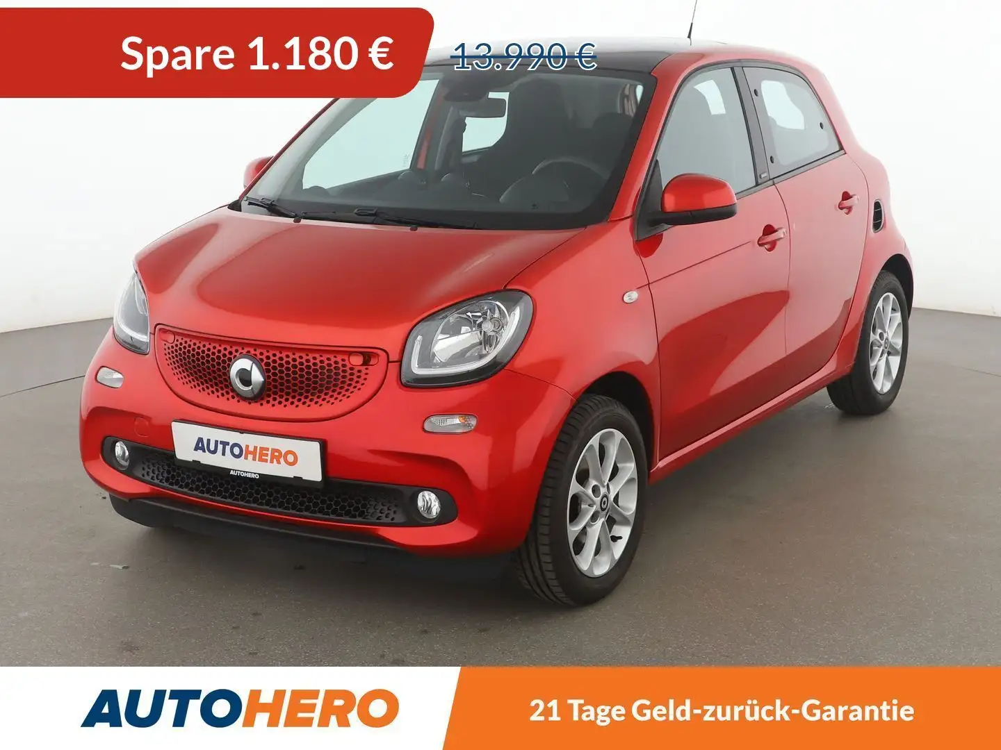 smart forFour 0.9 Turbo passion*NAVI*SHZ*PANO*KLIMA*TEMPO* Roşu - 1