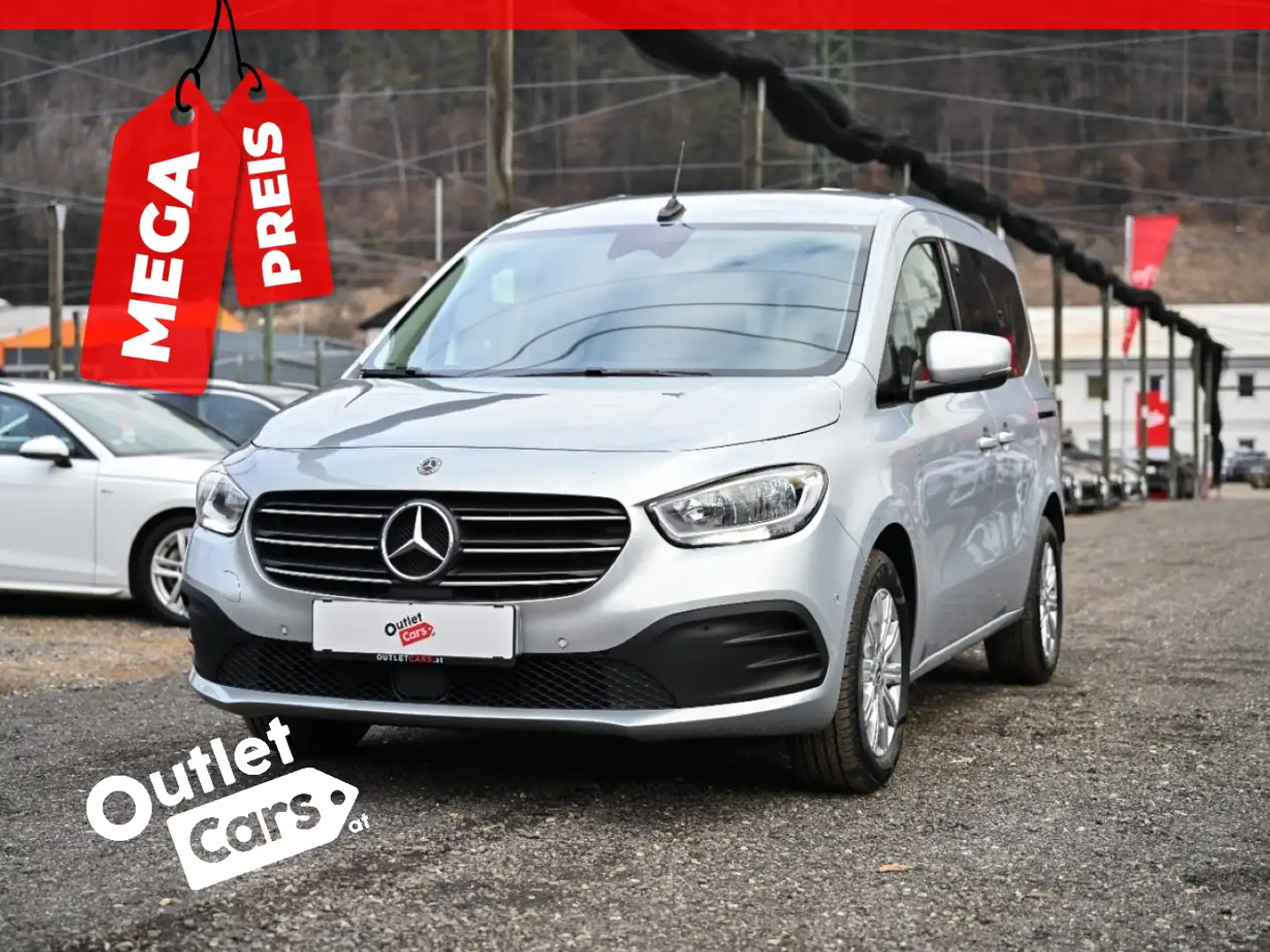 Mercedes-Benz T-Klasse T 180d Style ASSIST+LEDER+NAVI+RFK+PDC+MEGAPREIS Silber - 1