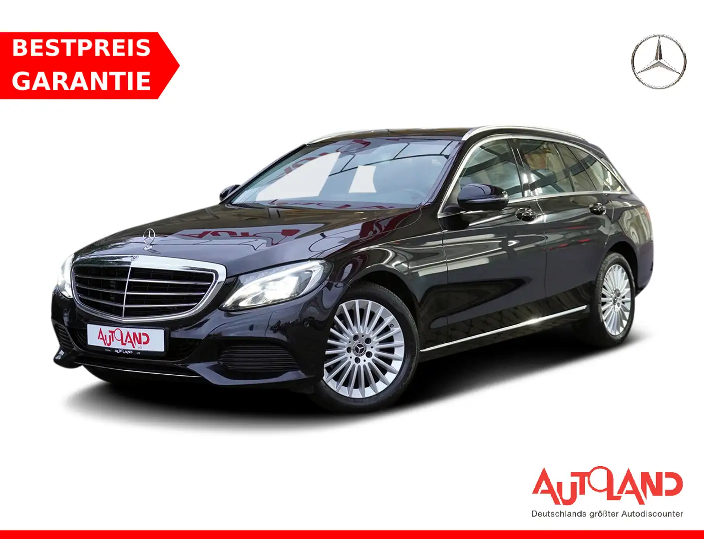 Mercedes-Benz C 160 C180 T Avantgarde 9G-Tronic LED Navi Schiebedach Schwarz - 1