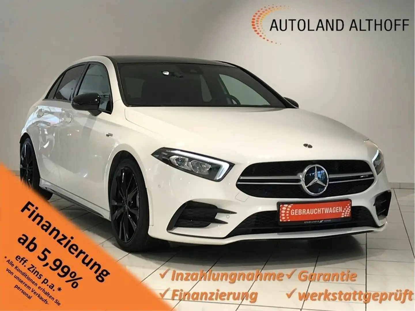 Mercedes-Benz A 35 AMG 4Matic LED KAM NAV PANO SOUND Blanc - 1