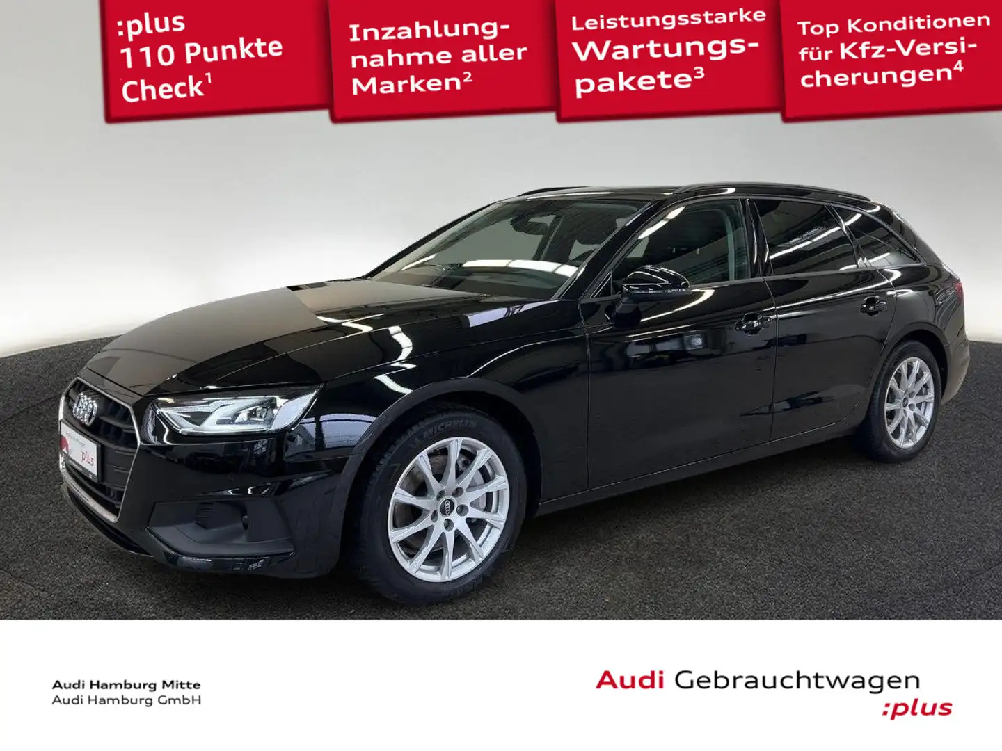 Audi A4 40 TDI quattro S tronic Navi Head-Up B& Schwarz - 1