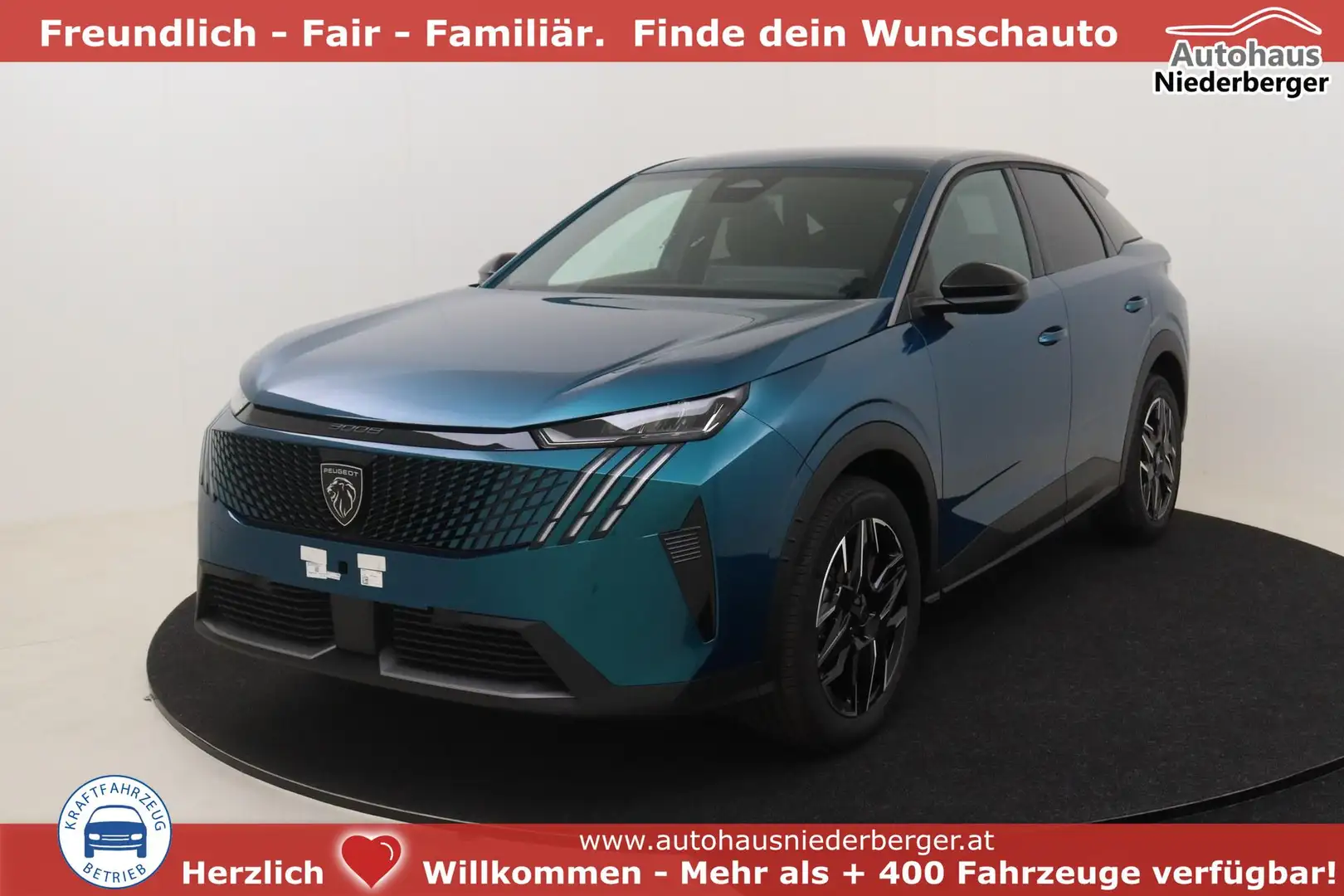 Peugeot 3008 Allure Hybrid 145 hp e-DSC6 100 kW (136 PS), Au... Blau - 1