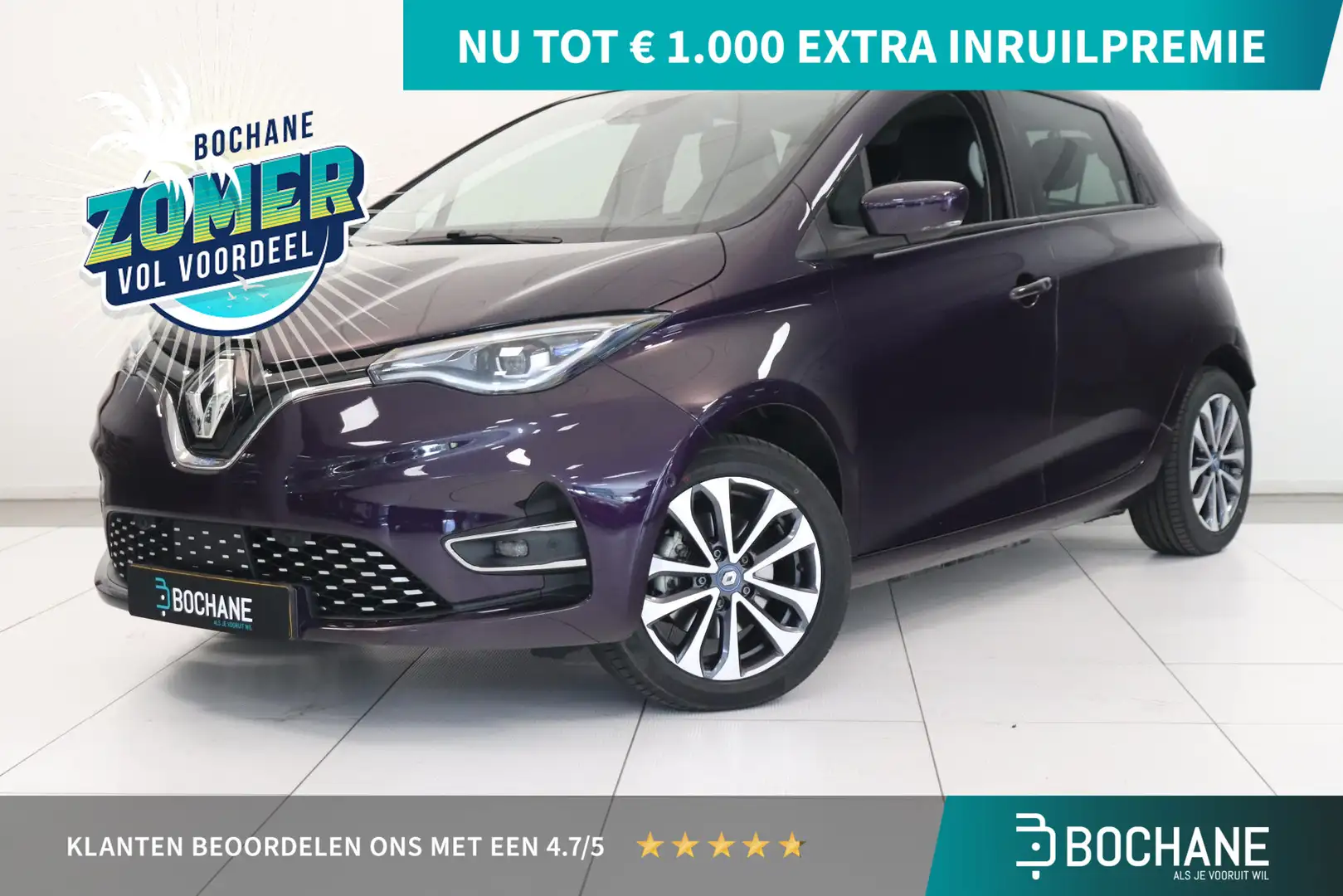 Renault ZOE R135 Intens 52 kWh | Camera | Climate control | Na Violet - 1