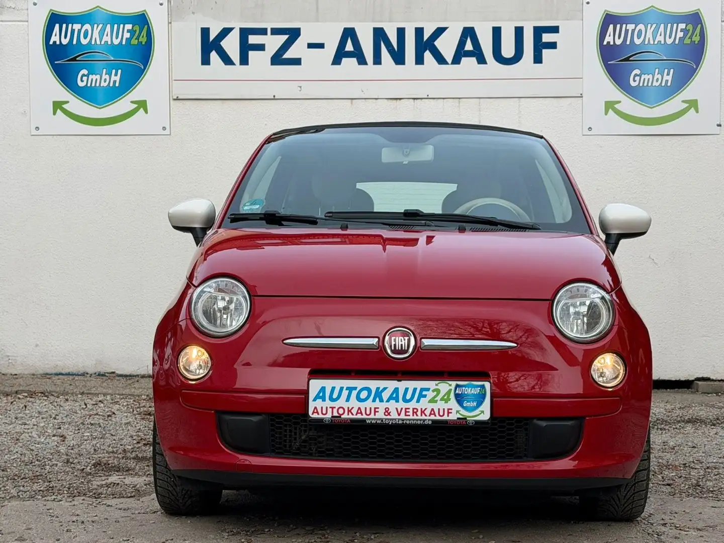 Fiat 500C 0.9 TwinAir Sole Cabrio  *1-Hand *Klima* Rot - 2