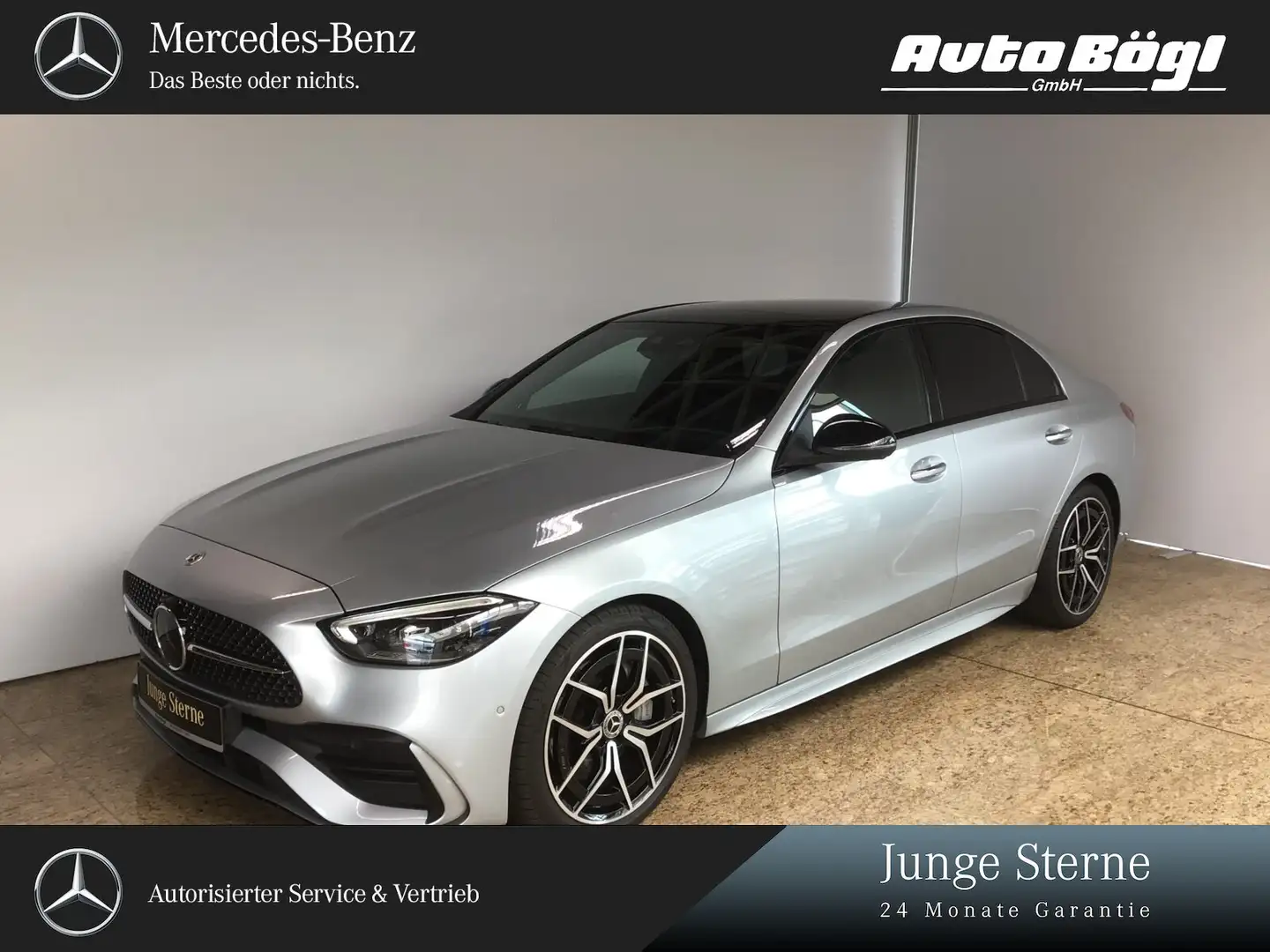 Mercedes-Benz C 300 C 300 d 4M AMG Premium/Fahrass/Pano/Standhzg. Navi Silber - 1