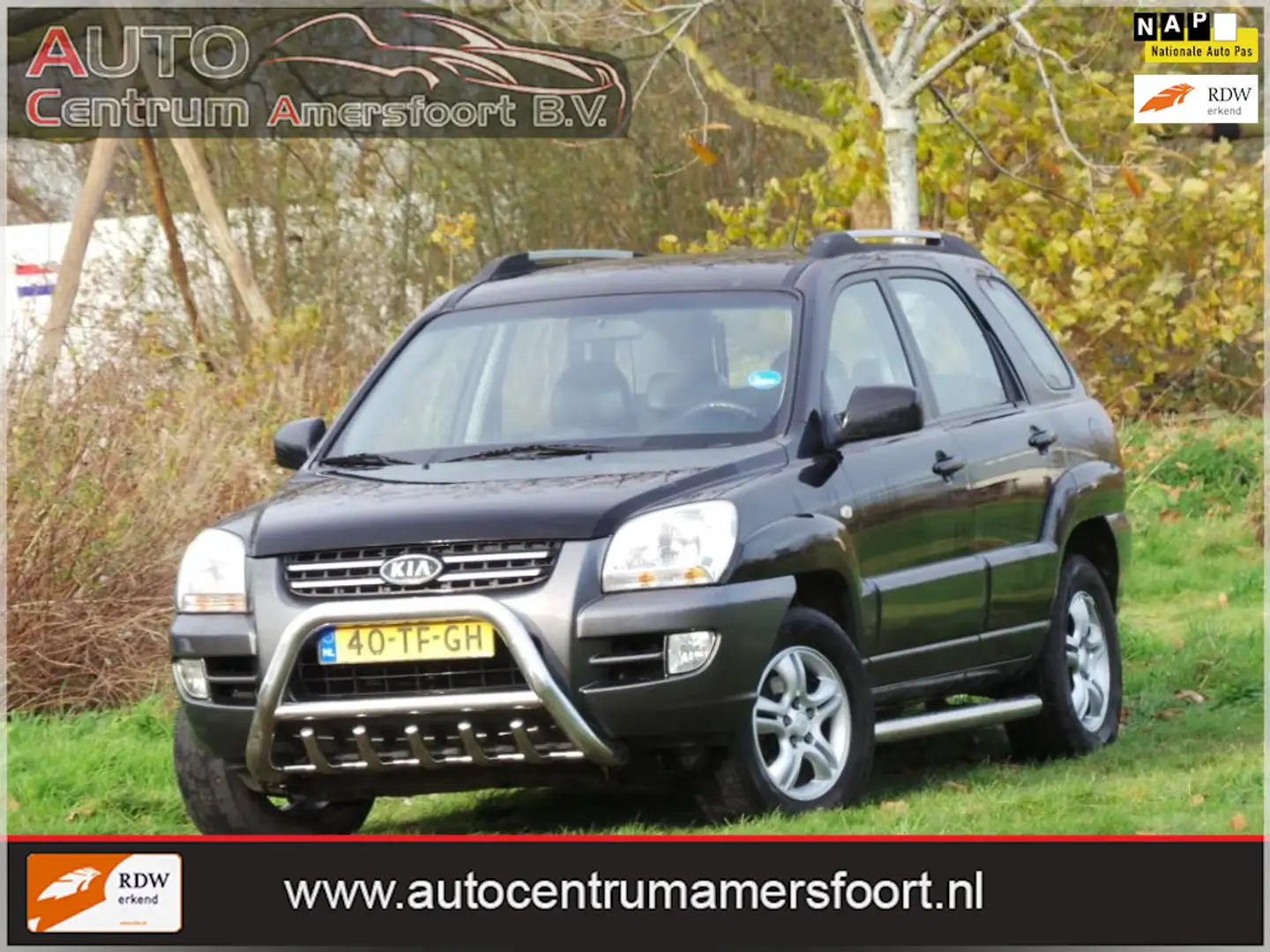 Kia Sportage 2.0 CVVT Executive ( INRUIL MOGELIJK ) Zwart - 1