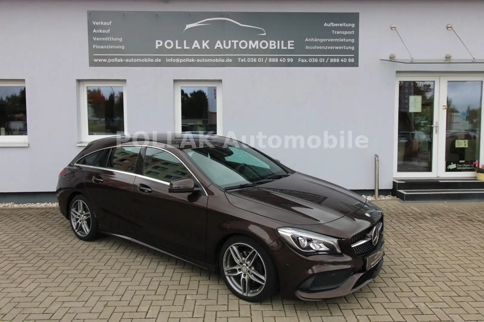 Mercedes-Benz CLA 200 SB*LED*LEDER*NAVI*AMG*SHZ*CAM*MFL*ACC*BC Brun - 1