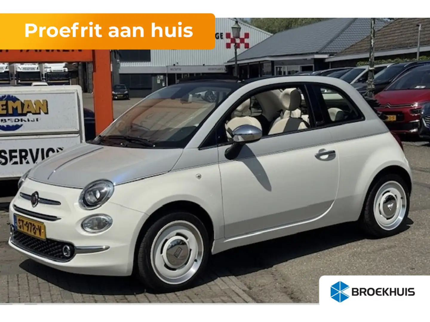Fiat 500C 0.9 TwinAir Turbo Collezione 2 Tone Kleur! | Navig Wit - 1