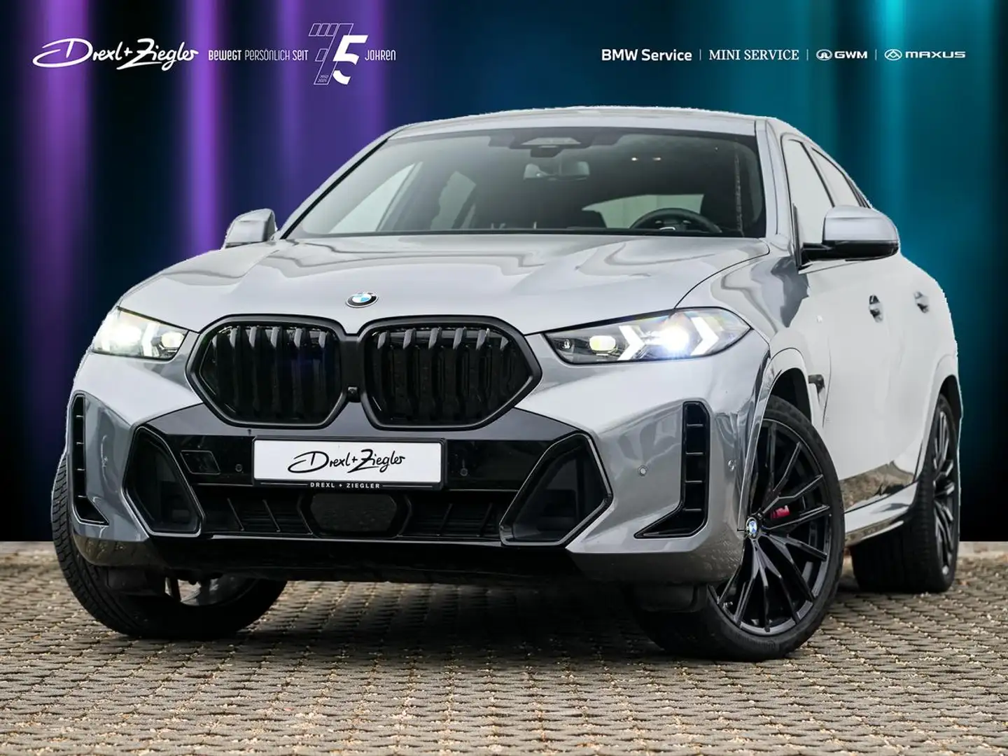 BMW X6 xDrive30d M Sport PRO 22 ACC 2-ALuft PANO 360 Grau - 1