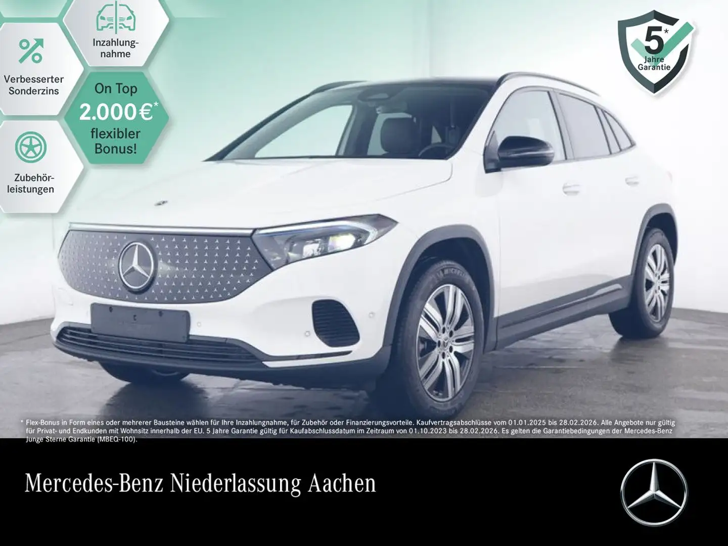 Mercedes-Benz EQA 300 4M ELECTRICART+NIGHT+PLUS-PAKET+PANO+SPUR Blanc - 1