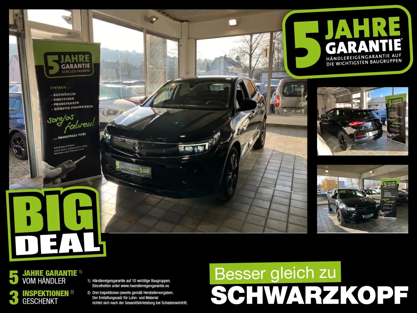 Opel Grandland 1.2T Fin. ab 2,99 % 360GradKamera Nero - 1