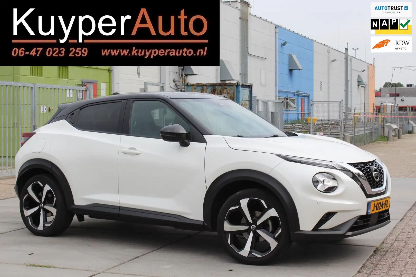 Nissan Juke 1.0 DIG-T Tekna 1E EIG RONDOM CAMERA BOSE KEYLESS Wit - 1