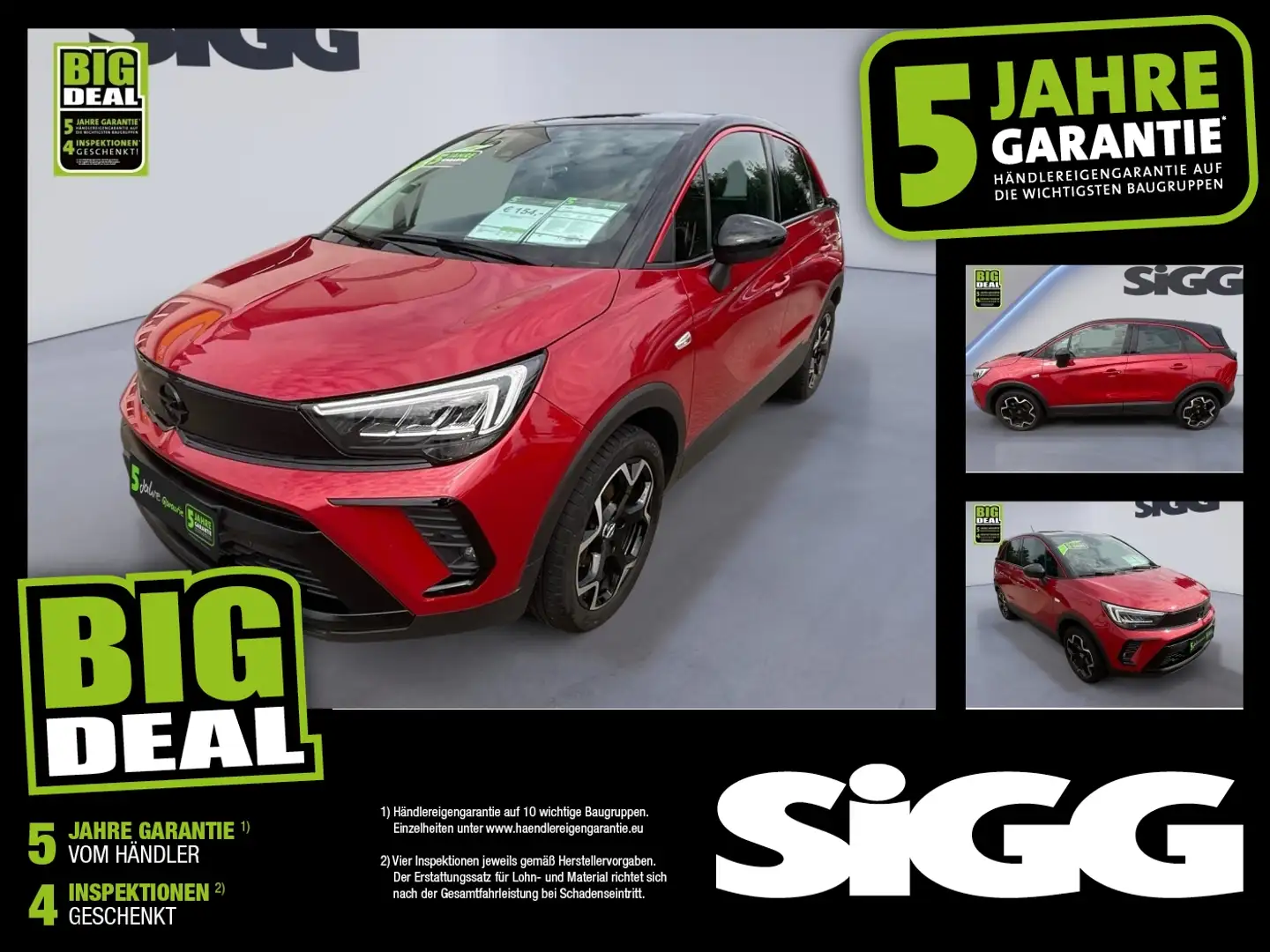 Opel Crossland 1.2 Turbo GS-LINE nur 23.712 Kilometer Rot - 1