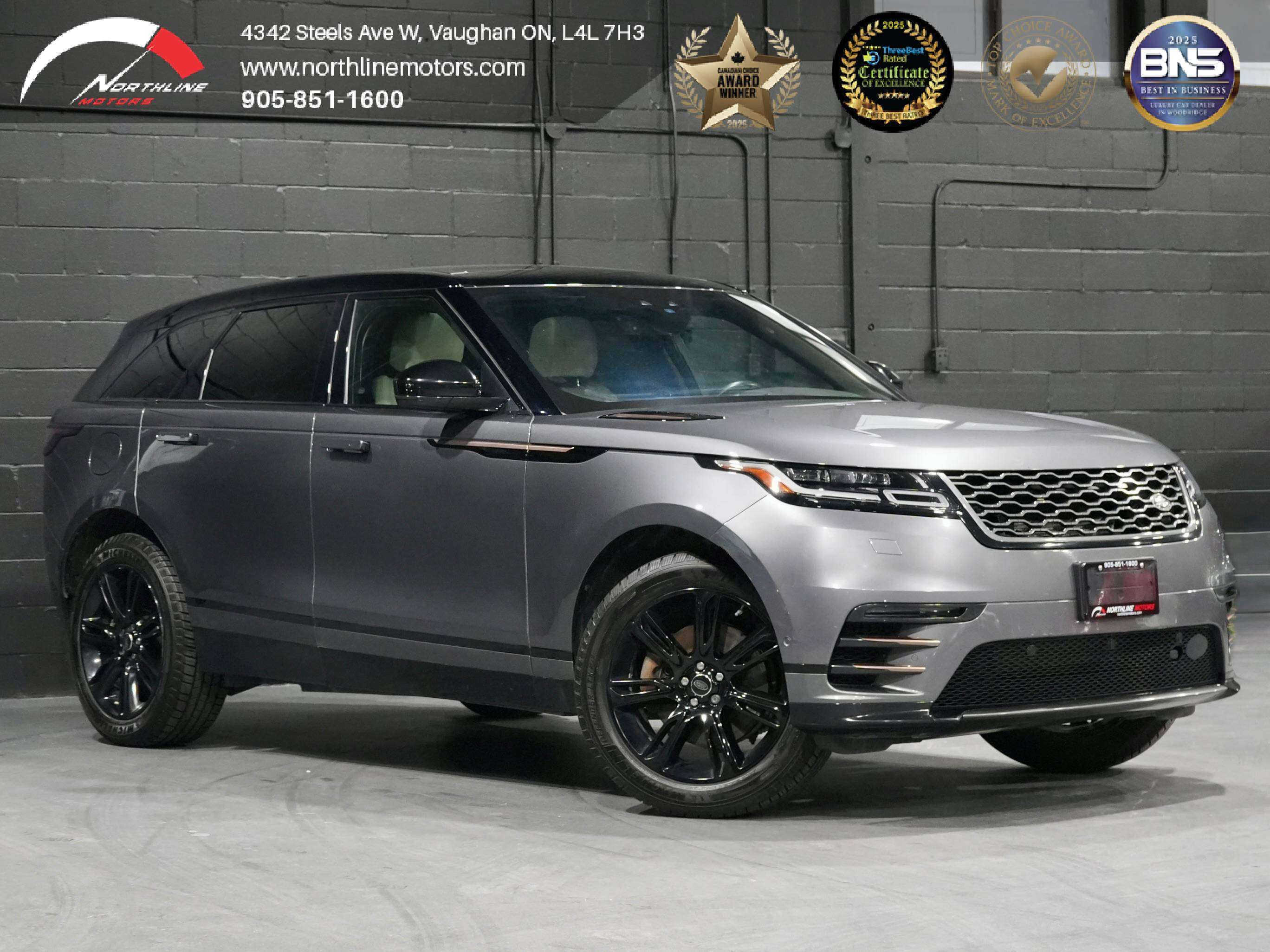 Gray 2019 Land Rover Range Rover Velar P300 R-Dynamic SE AWD SUV / Crossover Automatic