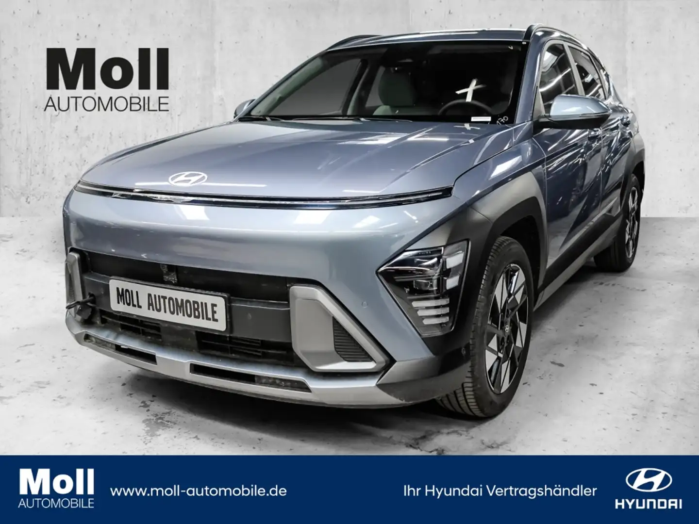 Hyundai KONA Prime 2 WD DCT Sitz-Paket Leder Grau Blue - 1