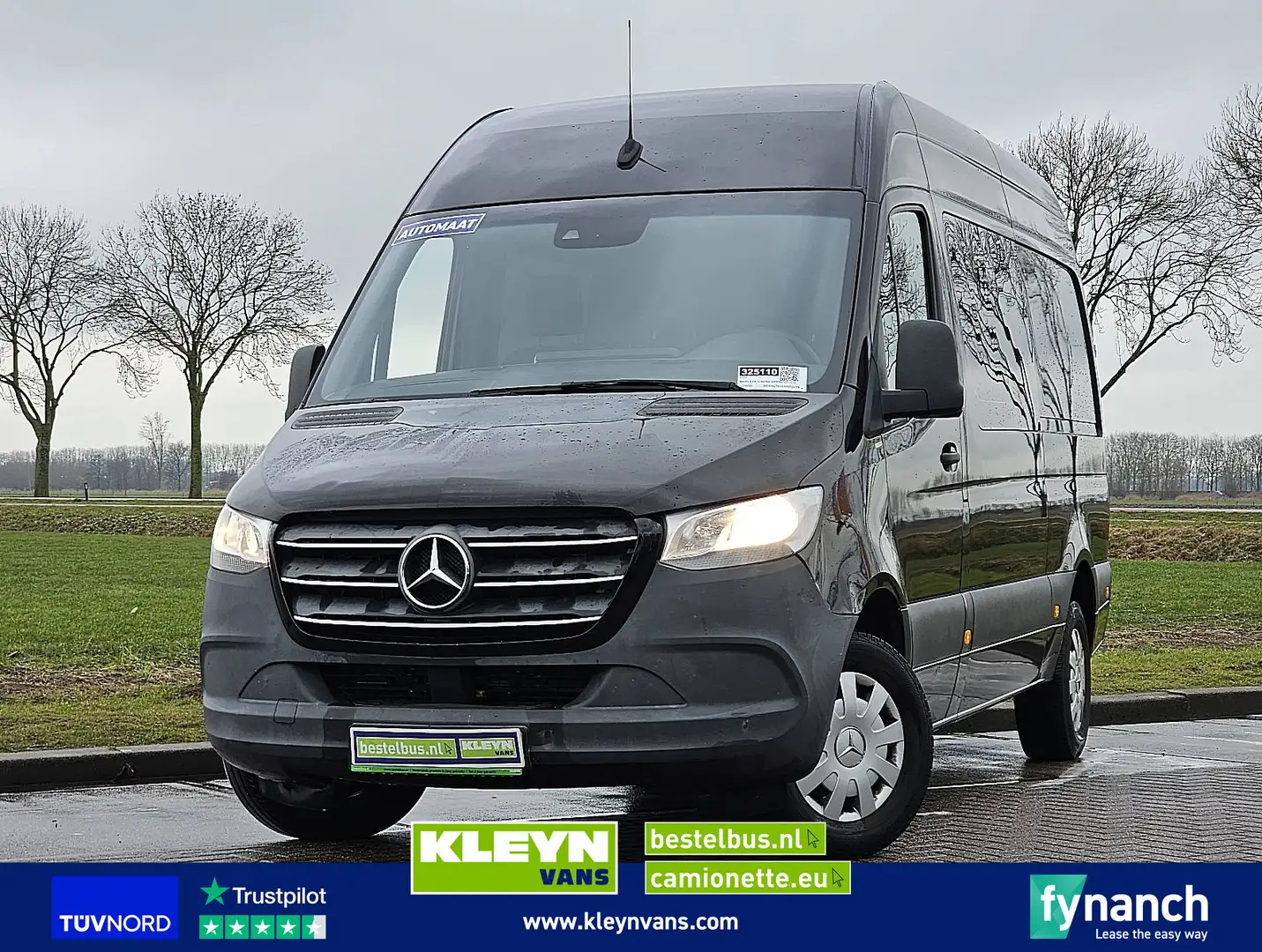 Mercedes-Benz Sprinter 314 dubbel cabine EURO6 Noir - 1